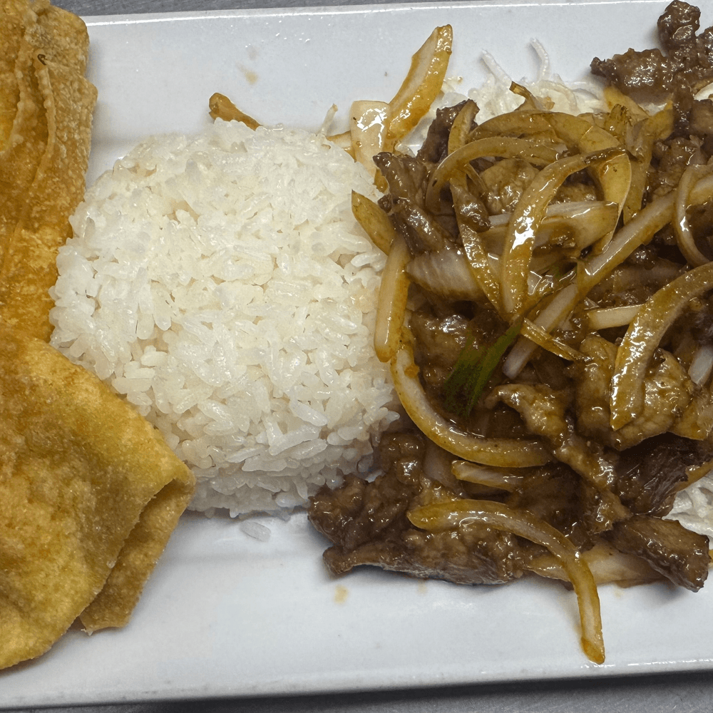 Mongolian Beef or Chicken Lunch