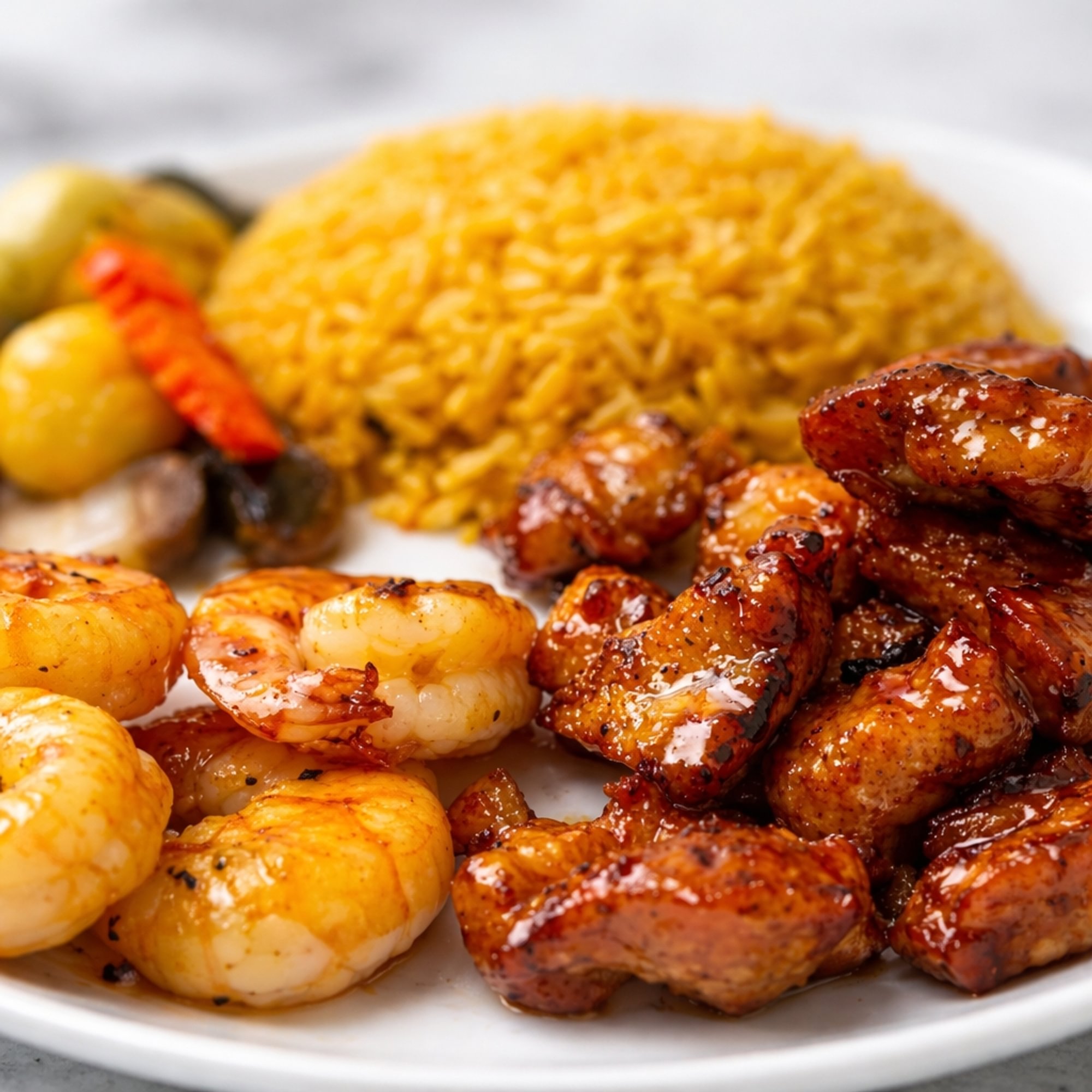 Hibachi Chicken & Shrimp