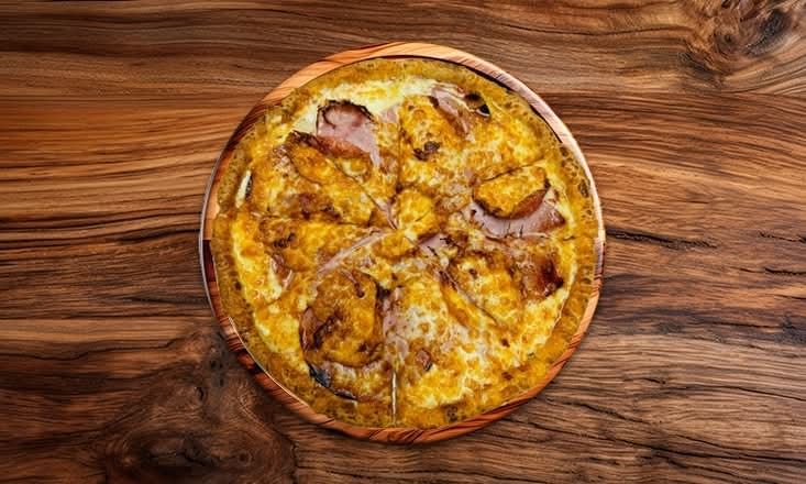 Lg Buffalo Blue Bacon Pizza 14 (Italian Style)