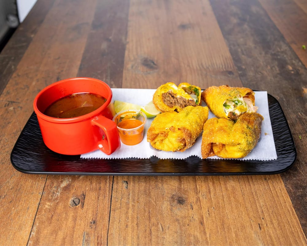Birria Egg Rolls