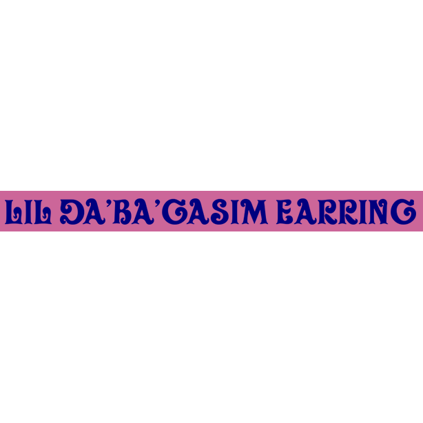 Lil Da' Ba' Gasim Earrings Logo