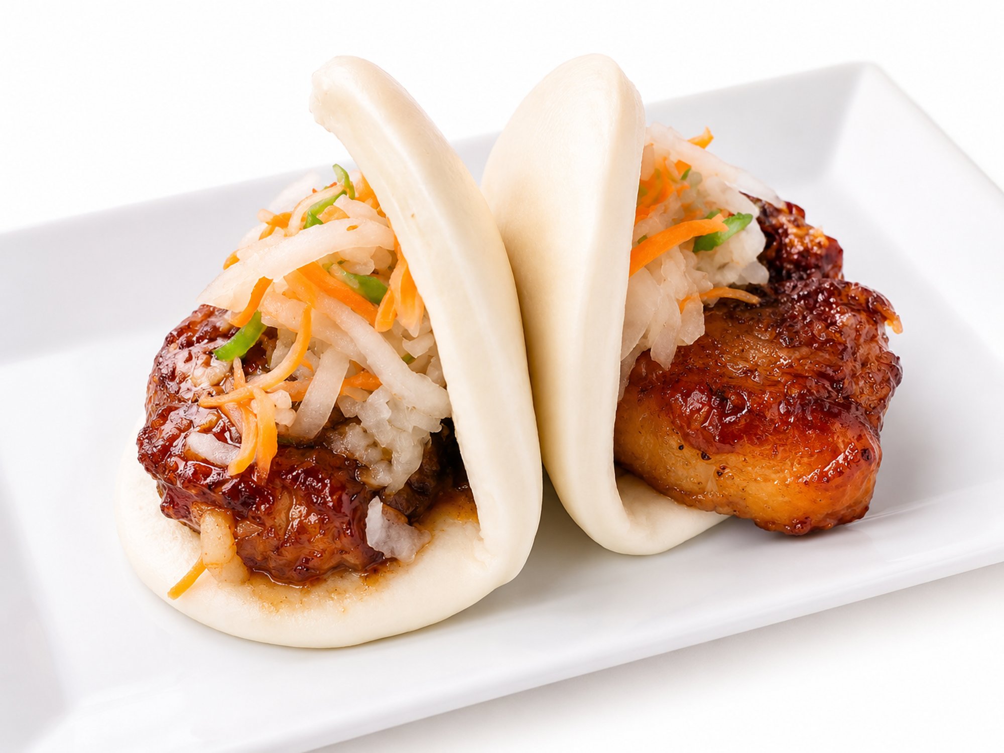 Pork Belly Bao + Fries