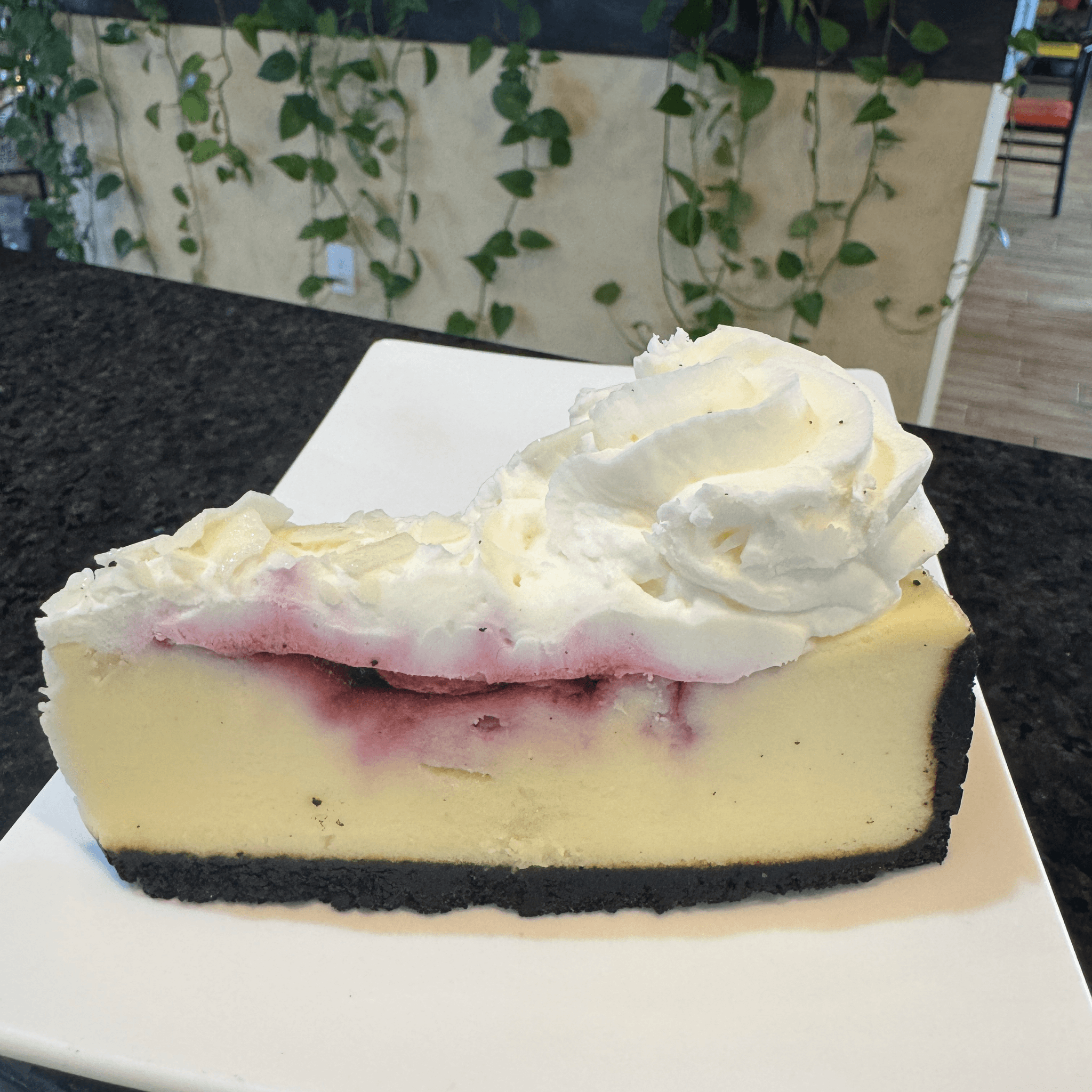 White Chocolate Raspberry Cheesecake