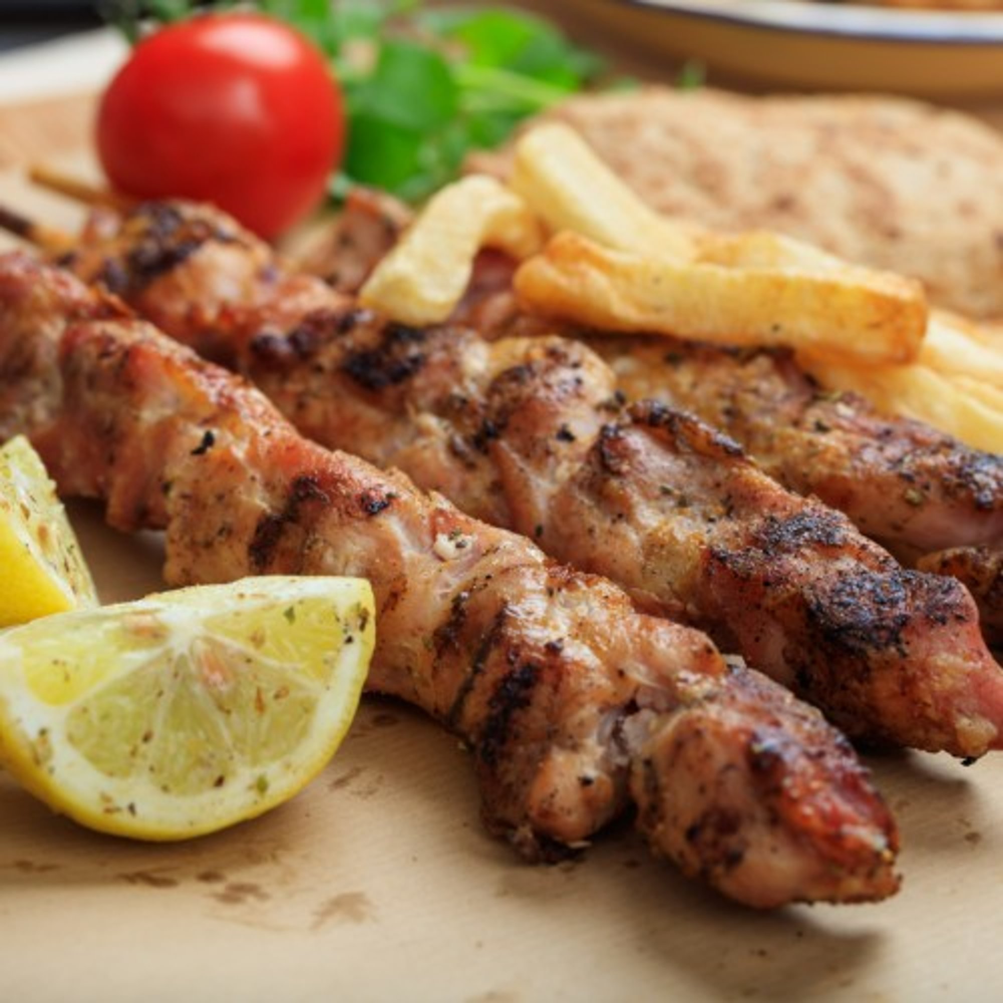 Single Chicken Skewer (Side)