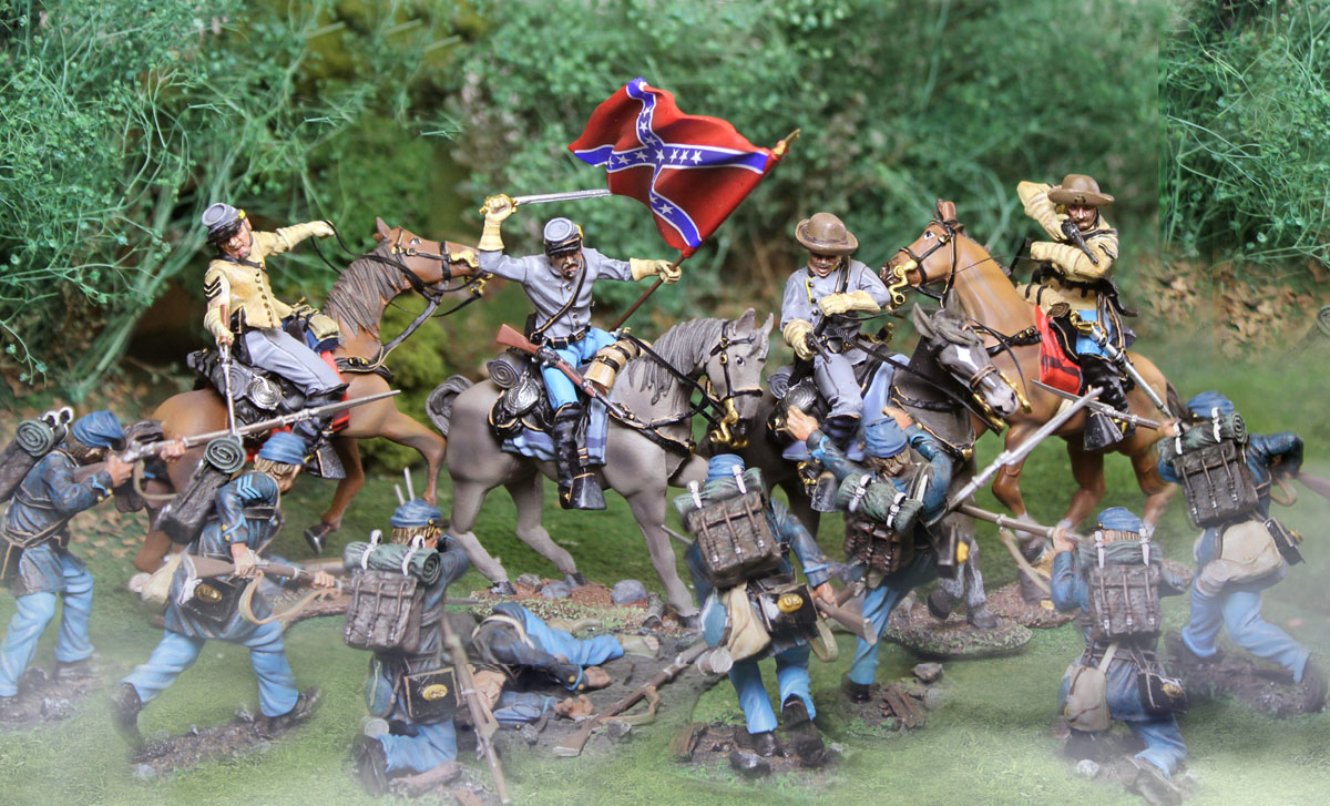 Confederate Mosby's Rangers set & Union 20th Massachusetts set