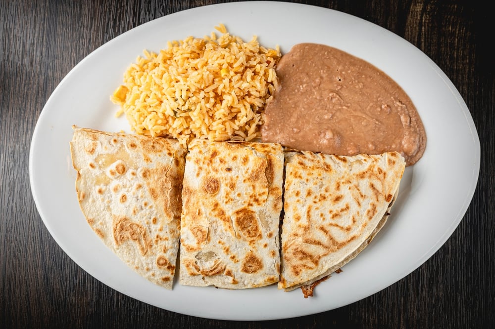 Half Quesadilla Plate