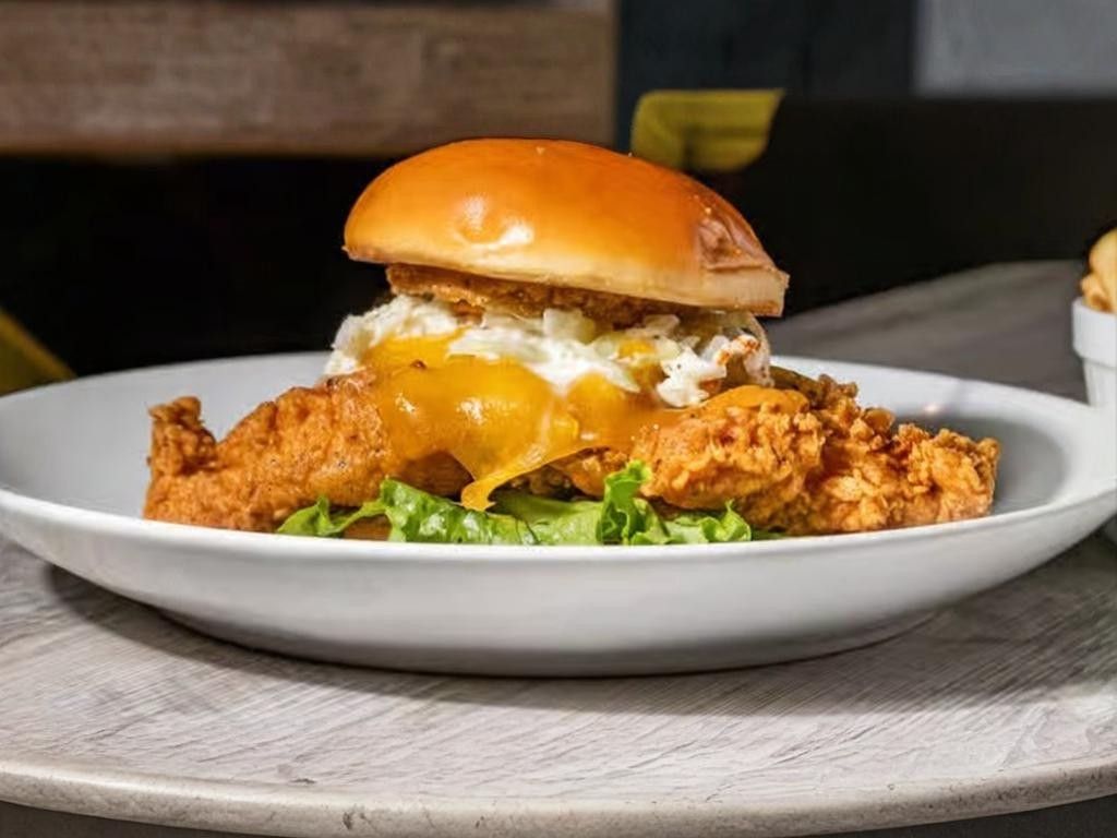Fried Whiting Sandwhich w/slaw