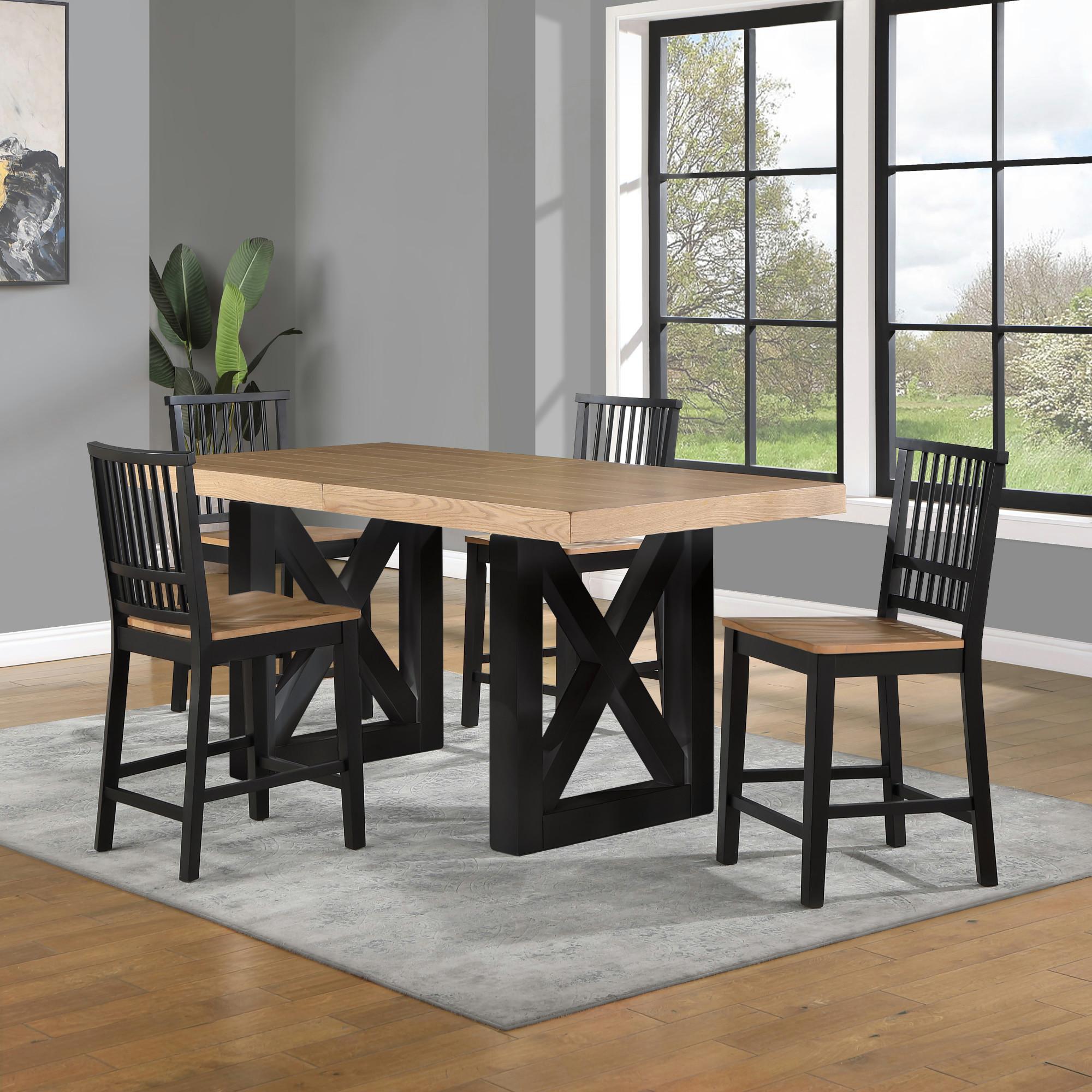 Magnolia 5 - Piece Counter Set - Black Base