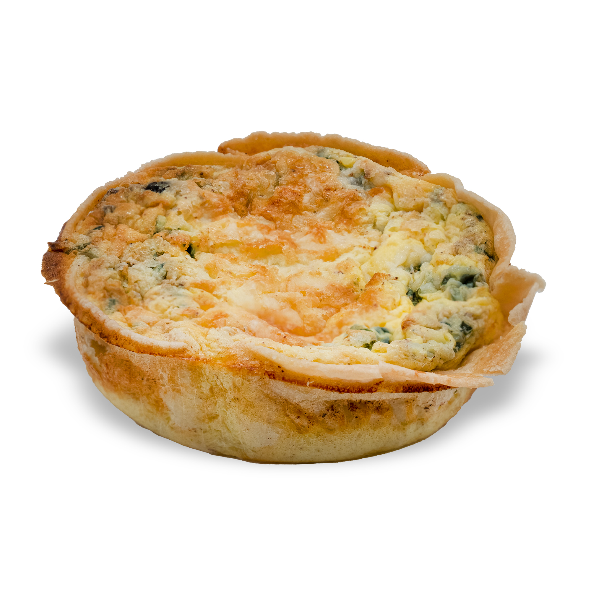 Quiche - Spinach Mushroom (Gluten-free + Keto)