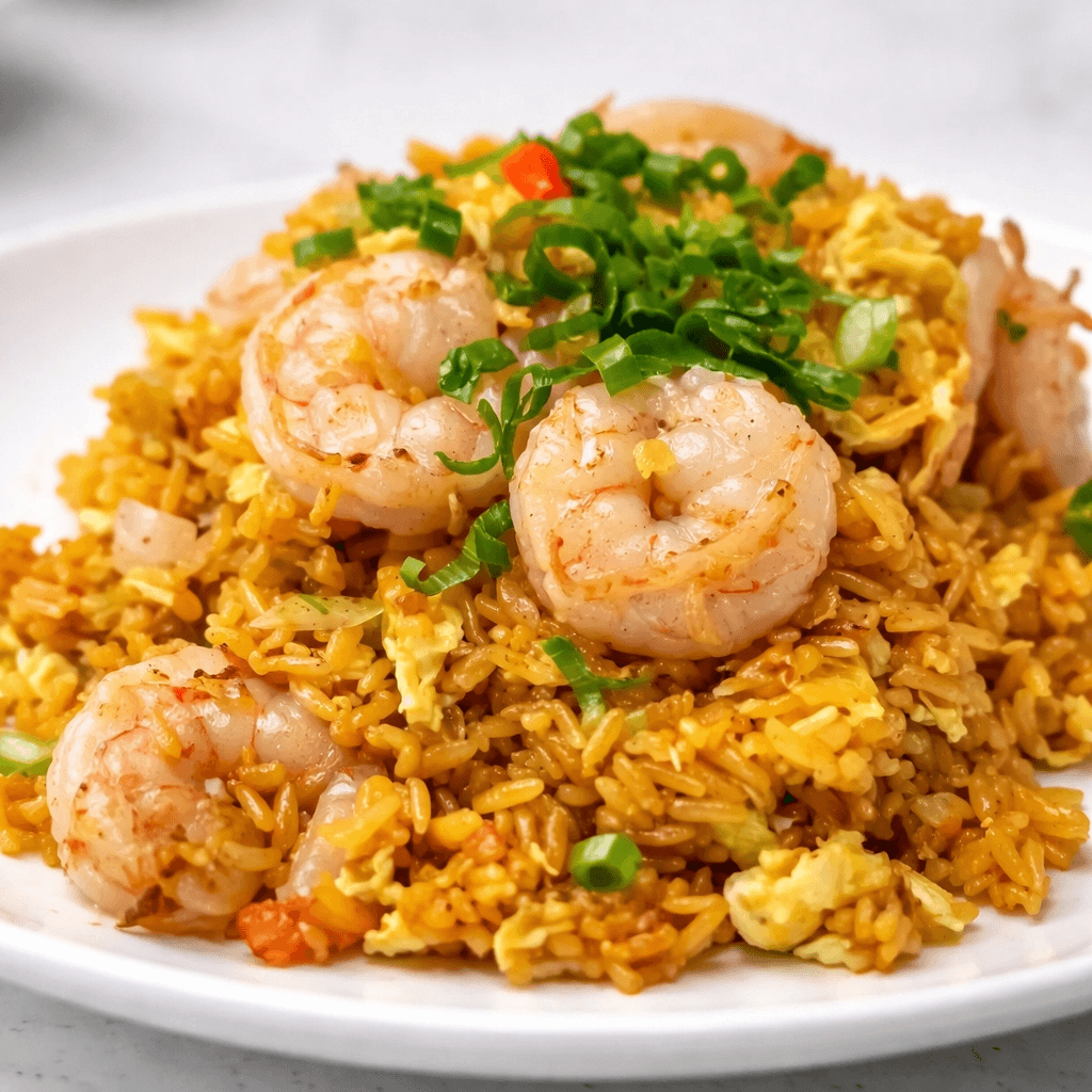 (L) Shrimp Fried Rice