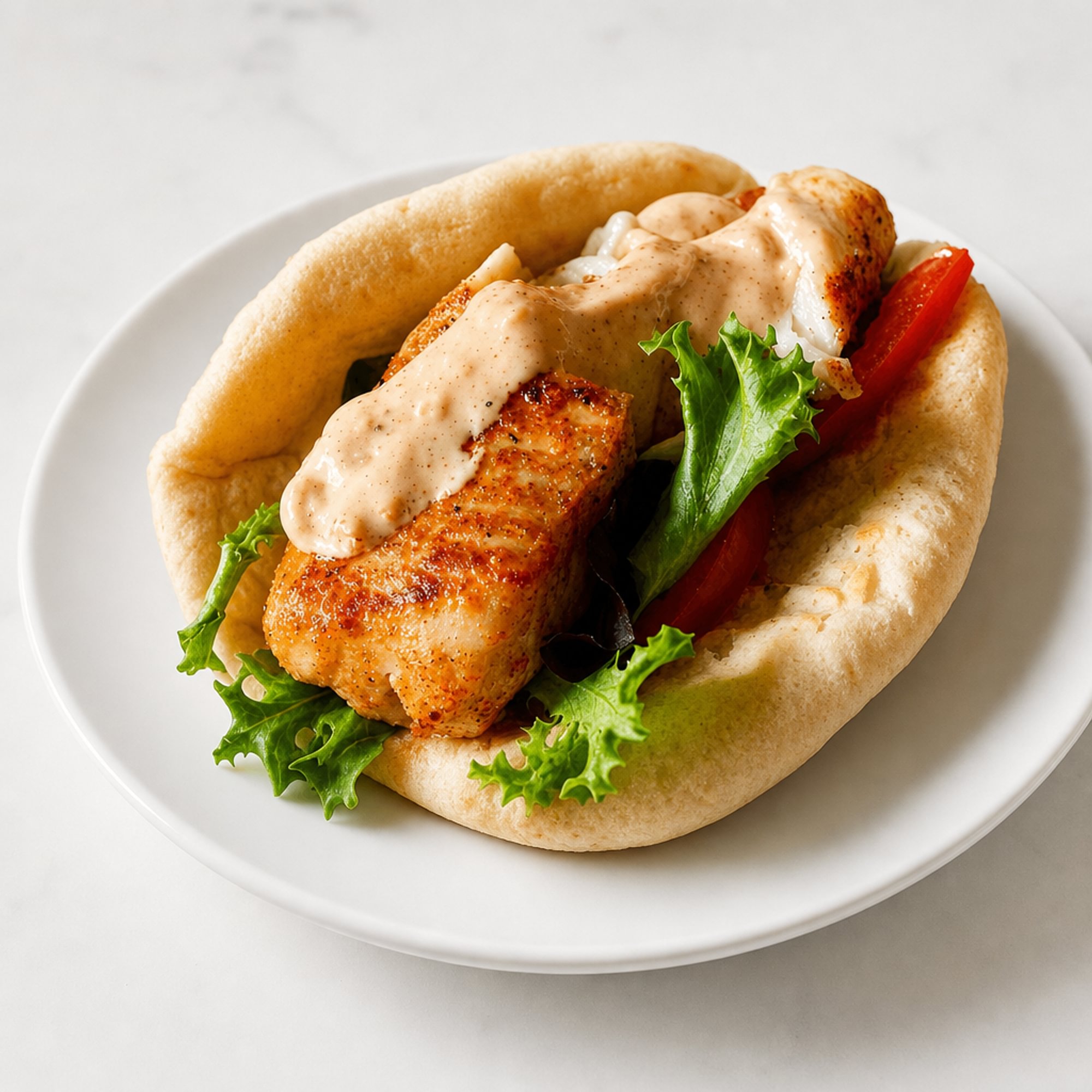 Tilapia Fish on Pita