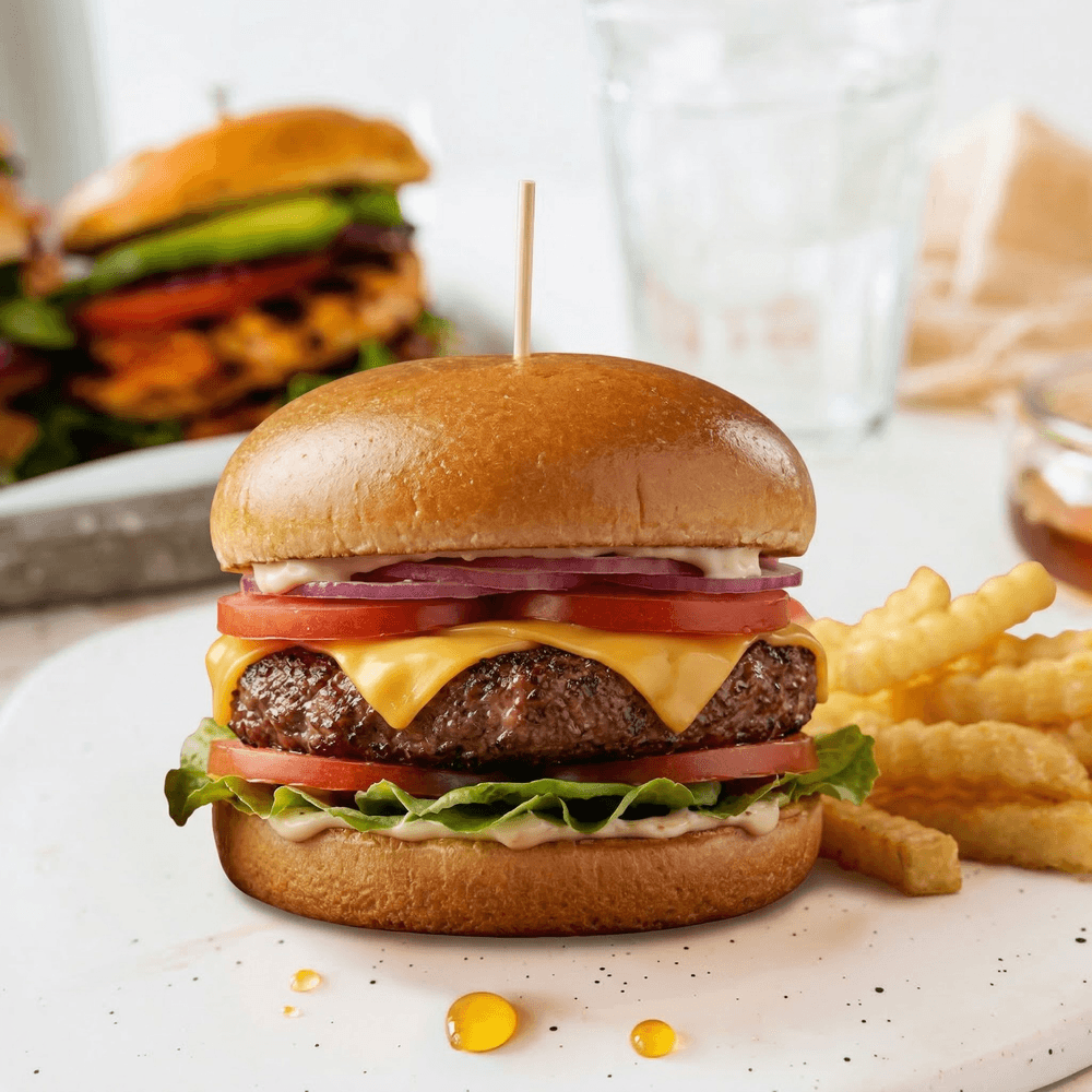 1/4 Lb Cheeseburger with French Fries