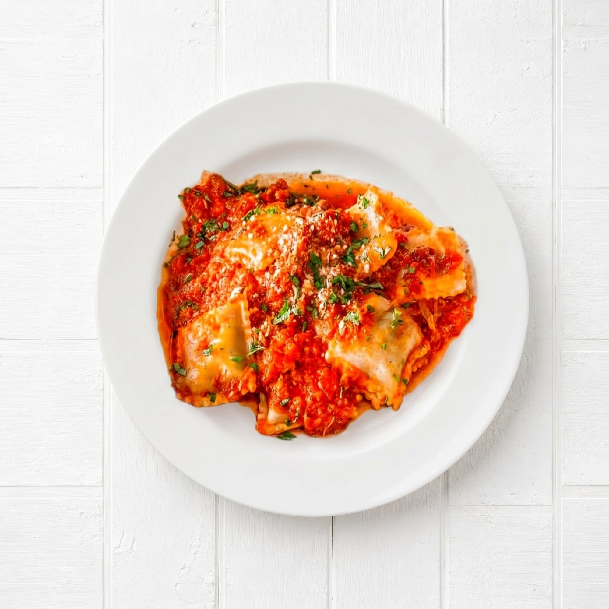 Ravioli with Meat Sauce