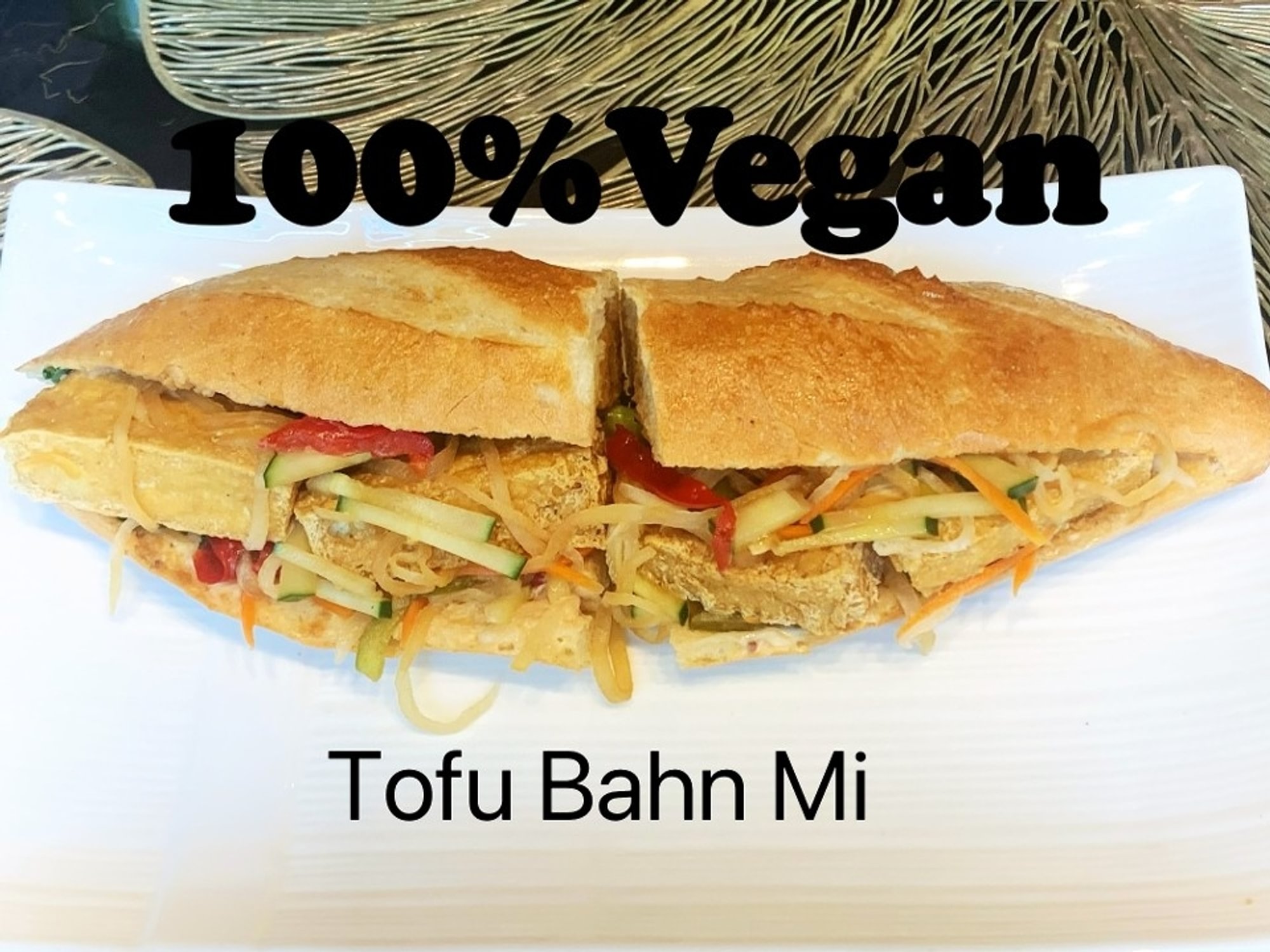 Fried Tofu Banh Mi (V)