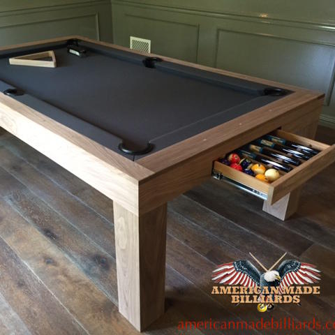 Modern Pool Tables Raw Walnut