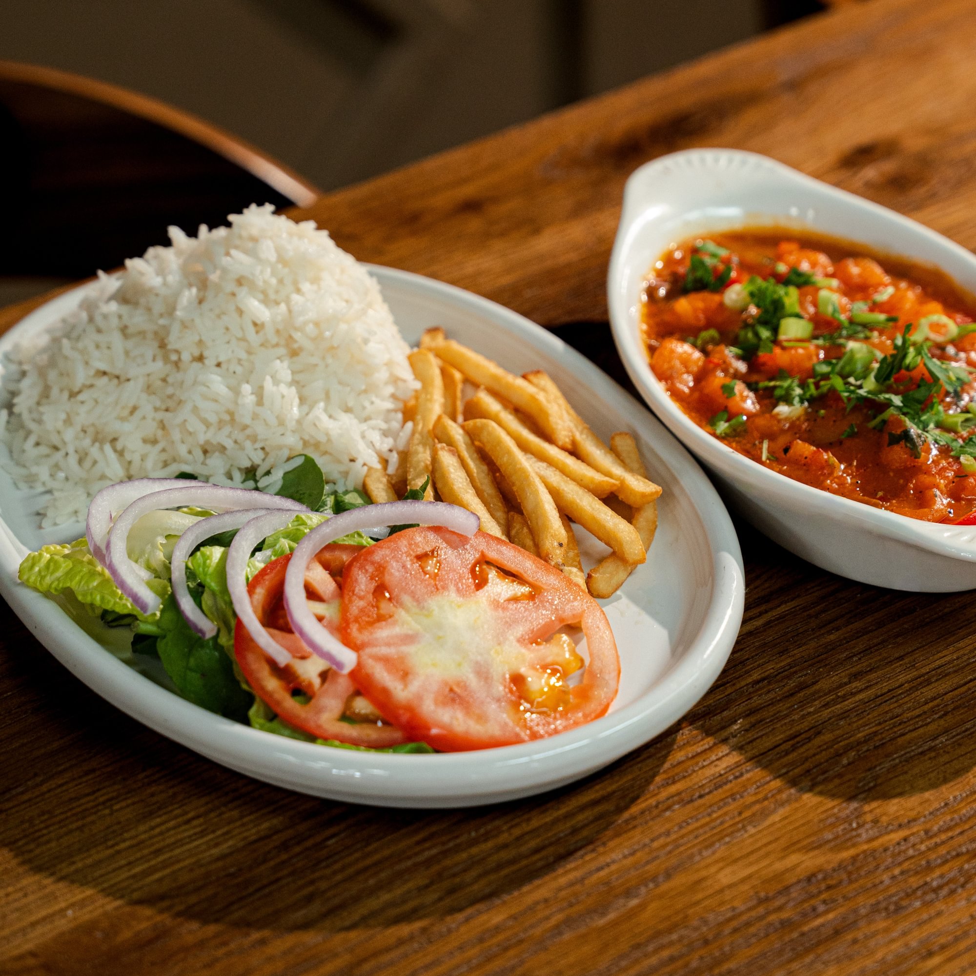 Fish fillet with Shrimp sauce
