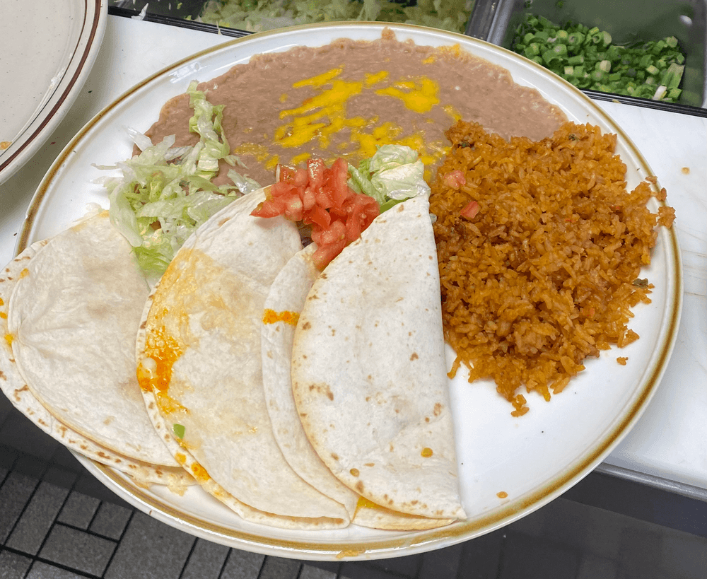 #47 Three Small Cheese Quesadillas