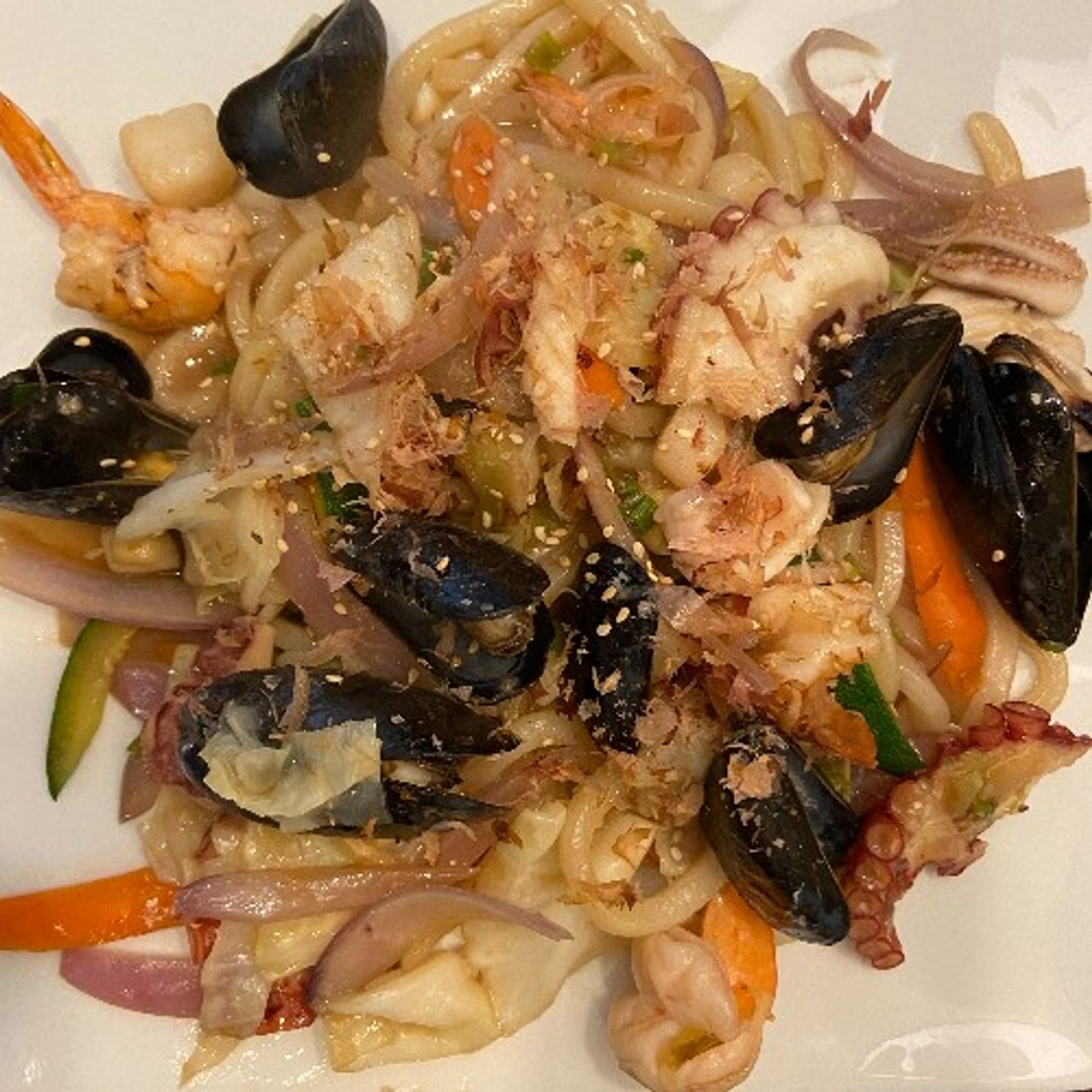 Seafood Yaki Udon (Stir Fried)