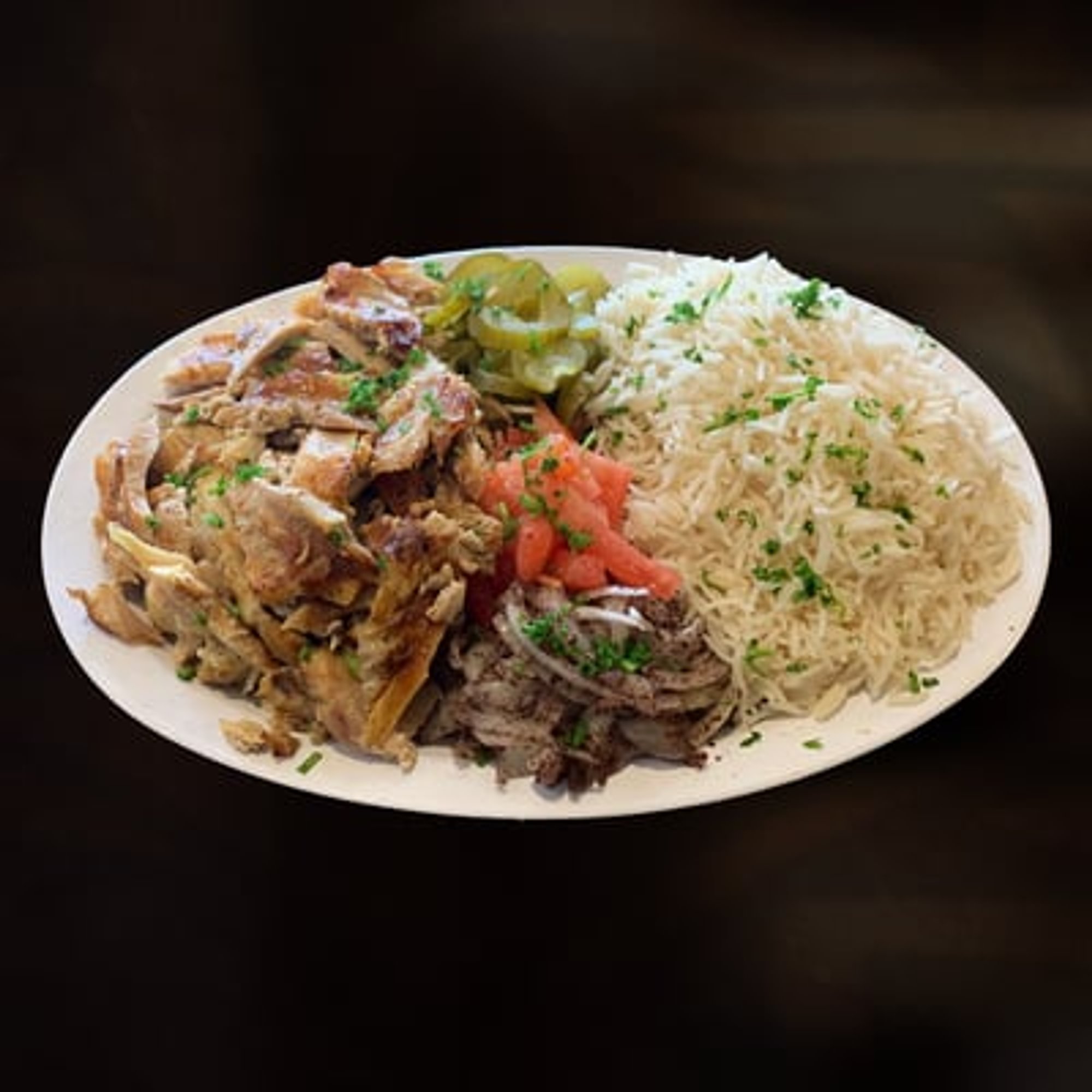 Chicken Shawarma Rice Platter