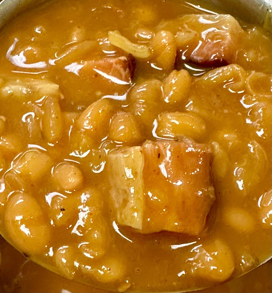 Pork Belly Baked Beans