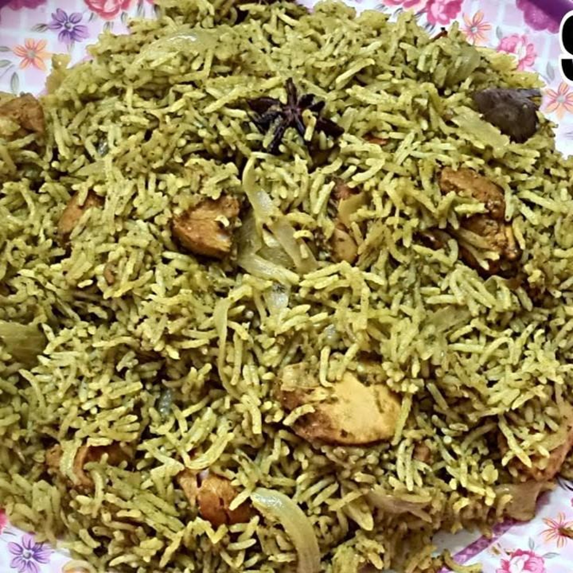 Family Gongura Chicken Palav
