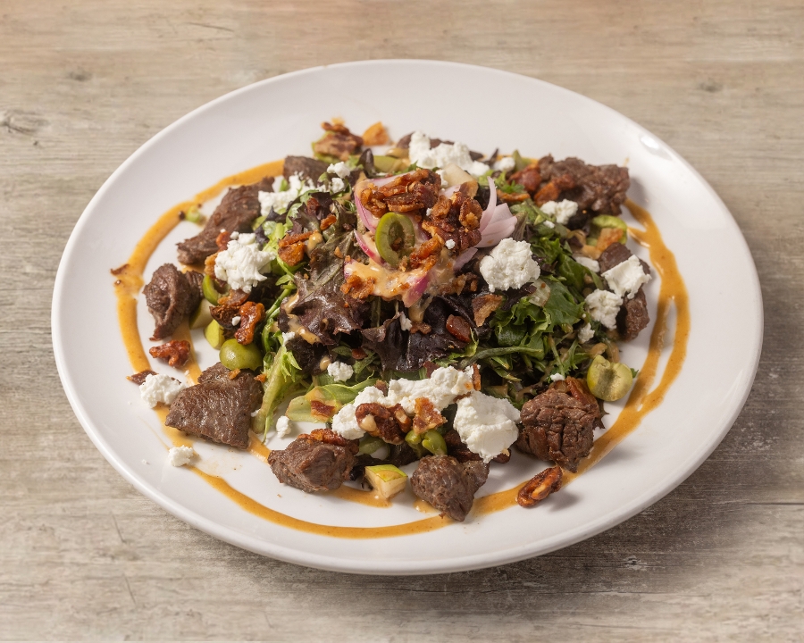 Bourbon Pear & Steak Salad