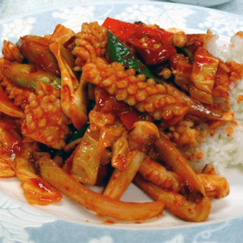 Spicy Calamari Bibimbap