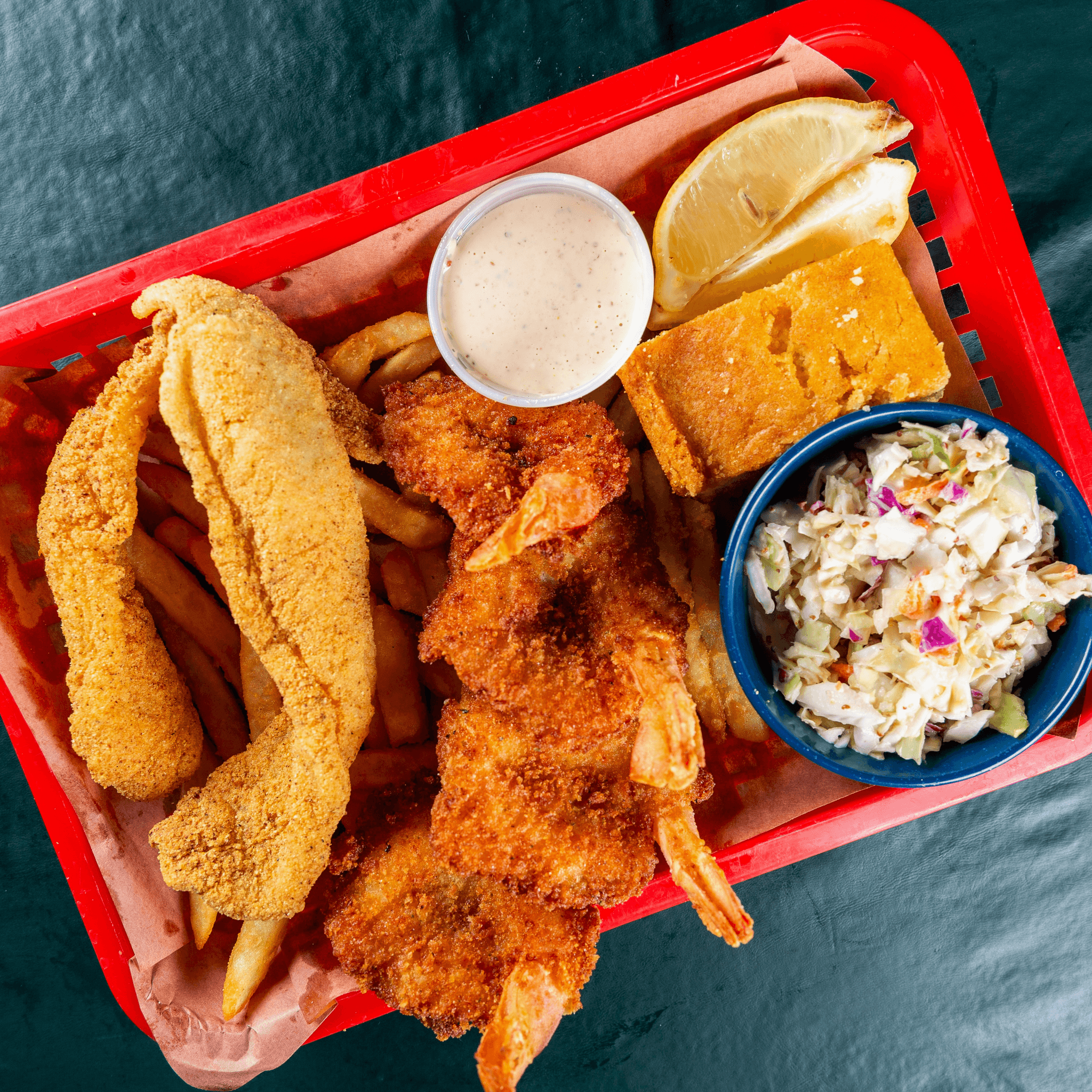 Catfish & Shrimp Platter