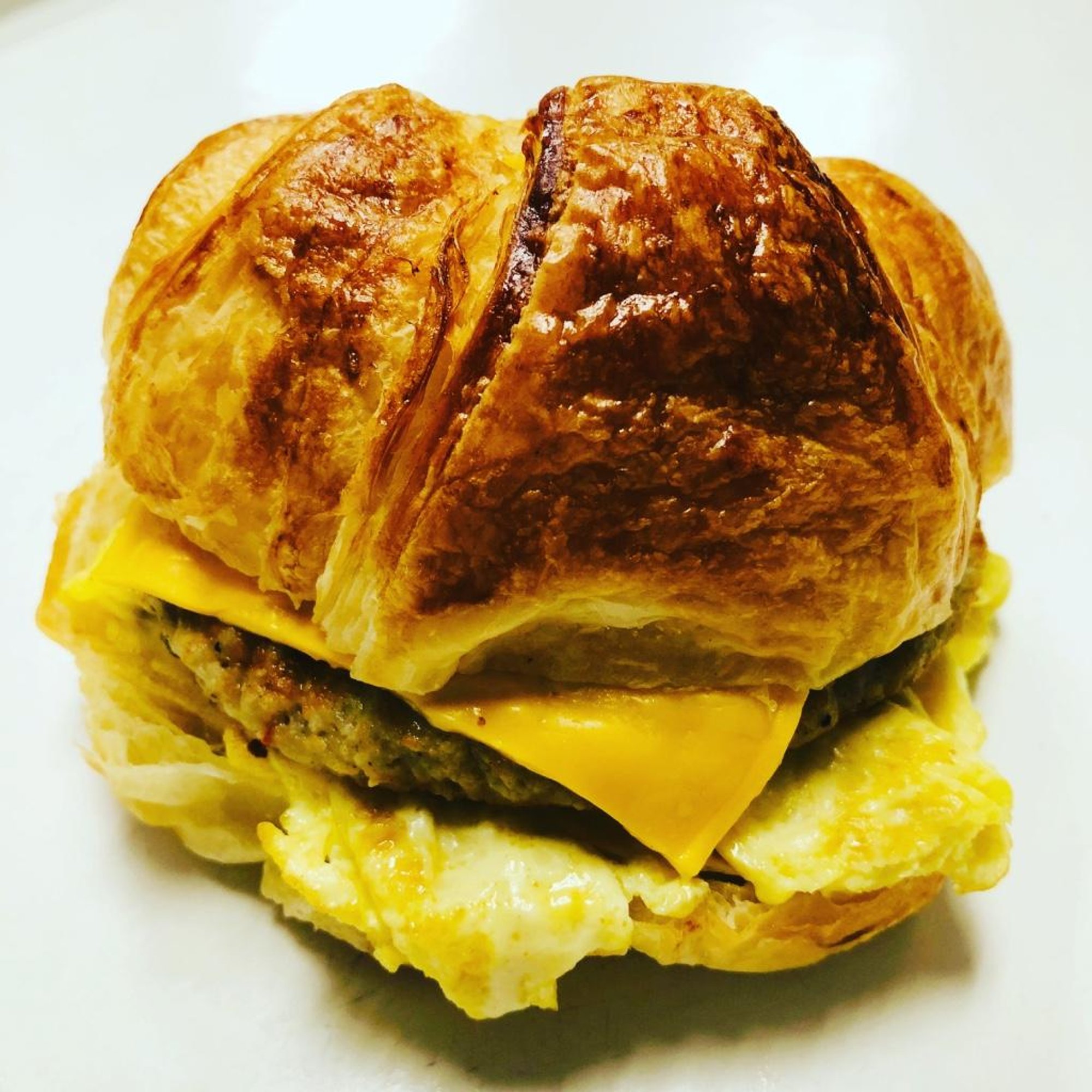 Croissant SW: Sausage, Egg, & Cheese
