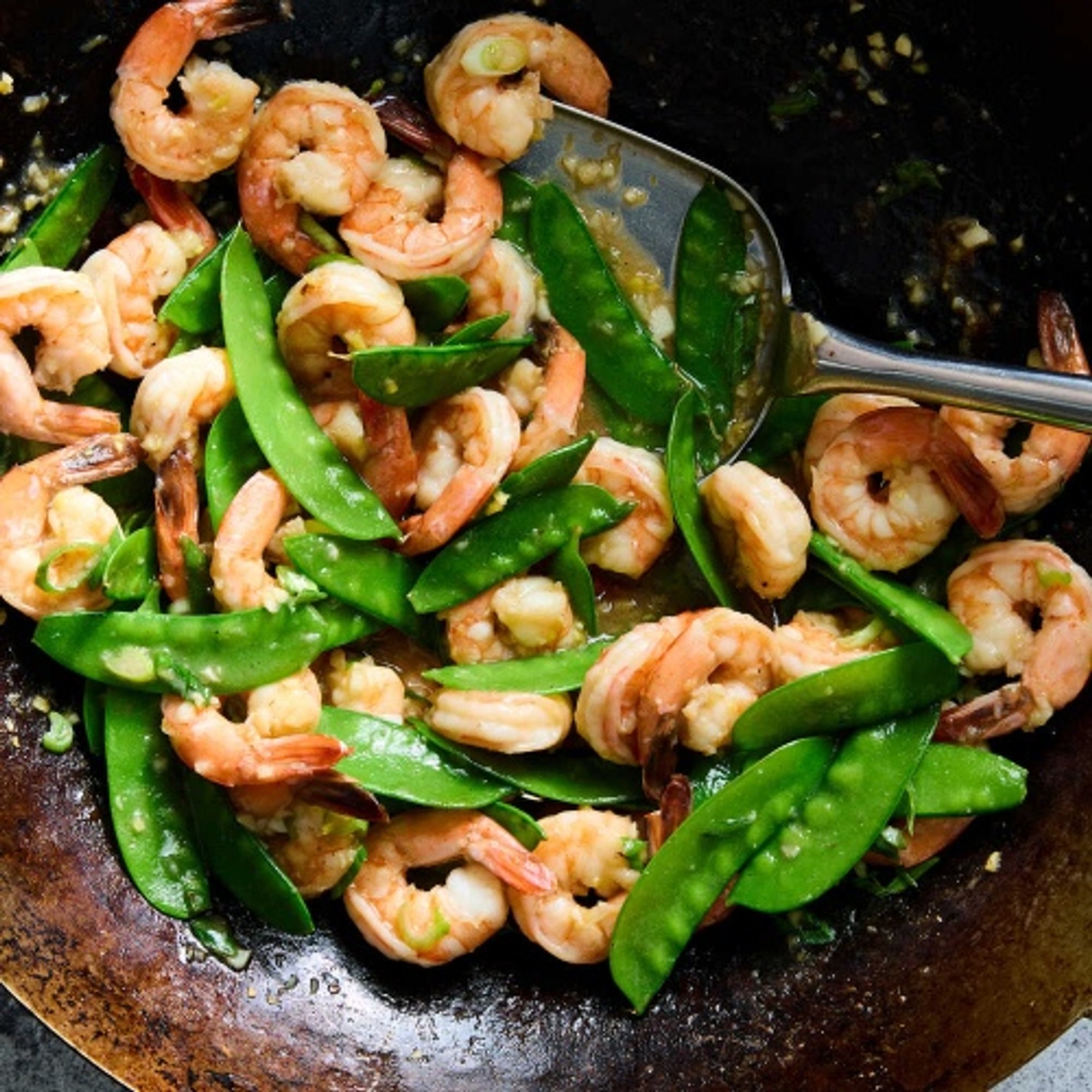 51. Shrimp with Peapods & Water Chestnuts