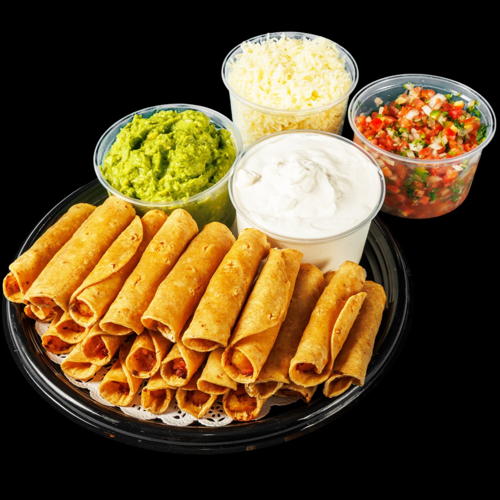 Rolled Taquitos (24) Party Tray (Potato or Chicken)