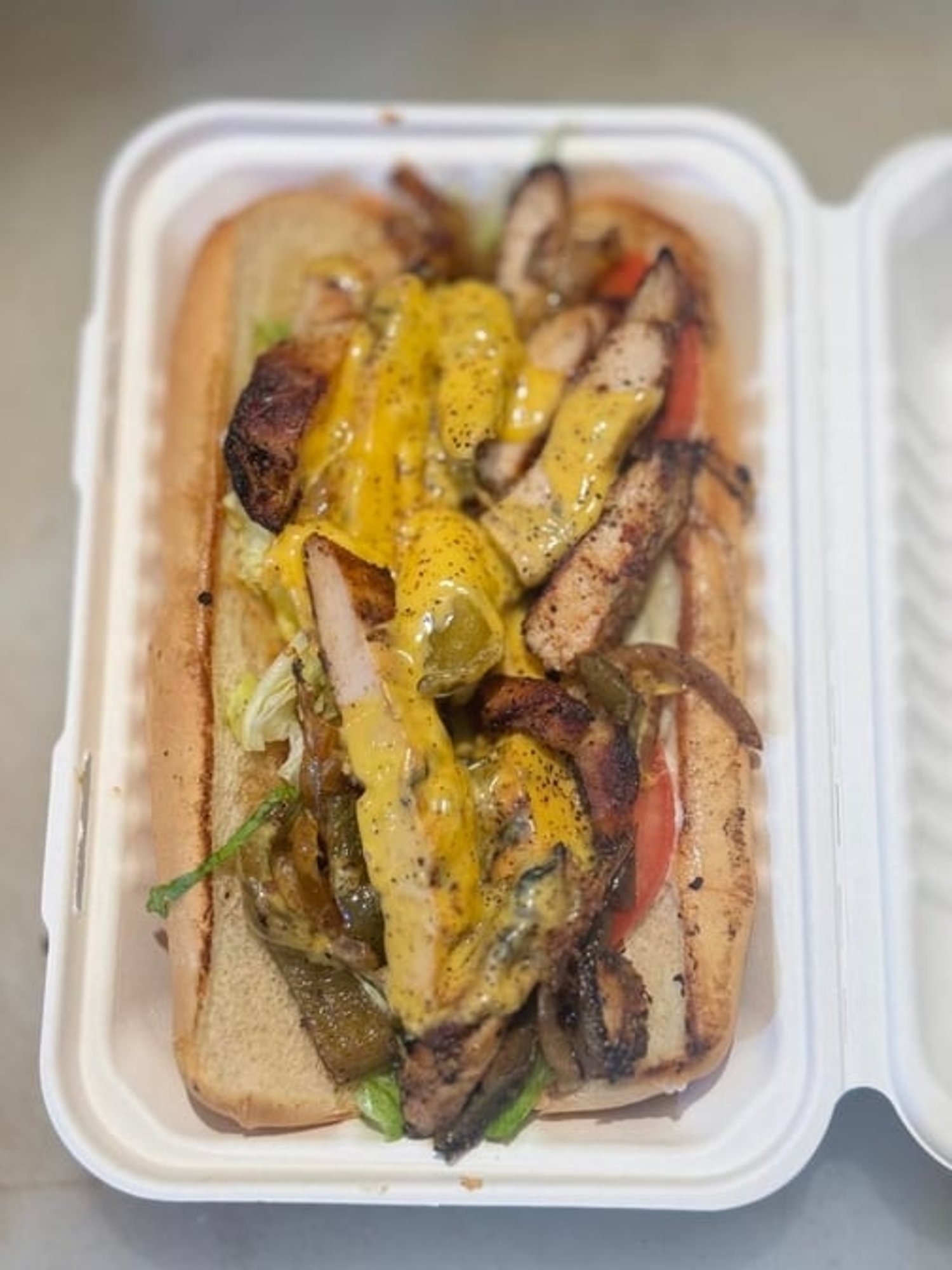 Chicken Sub and Fries