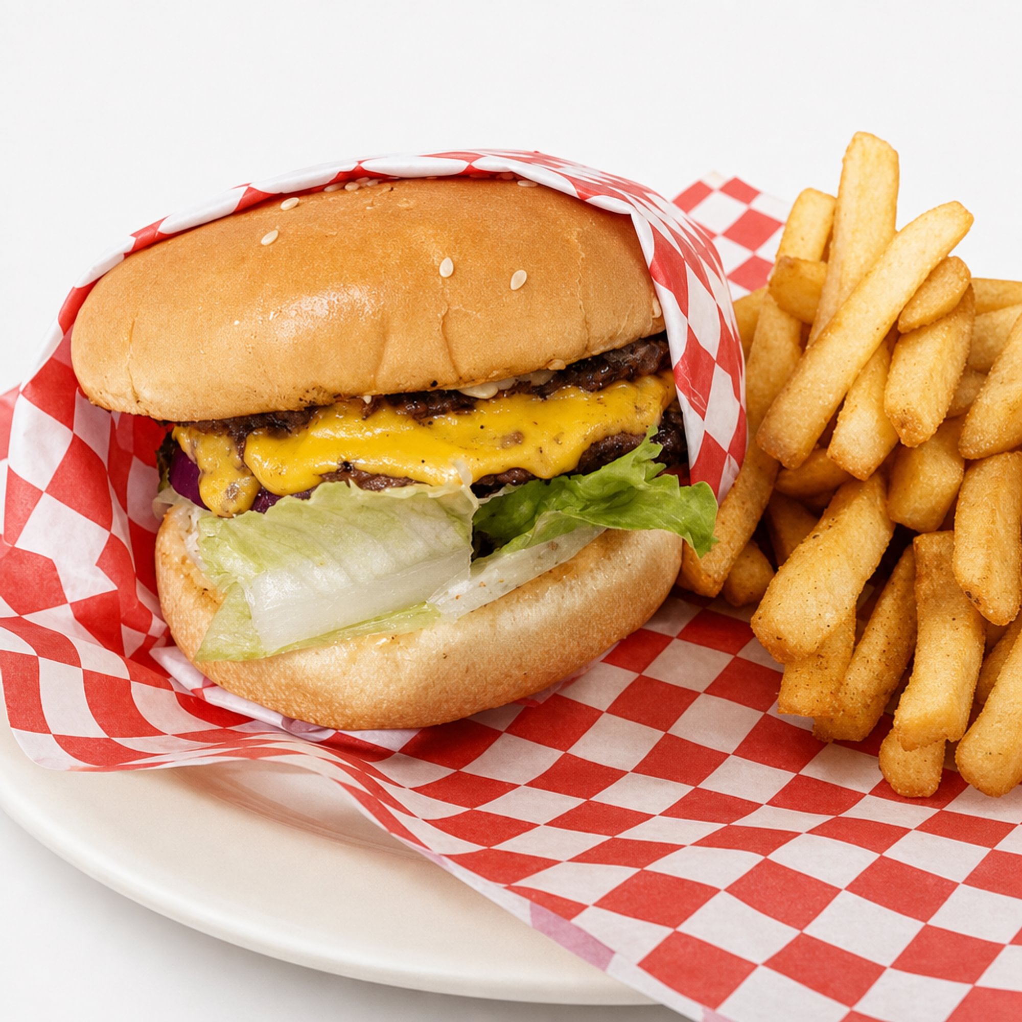 Single Point Cheeseburger