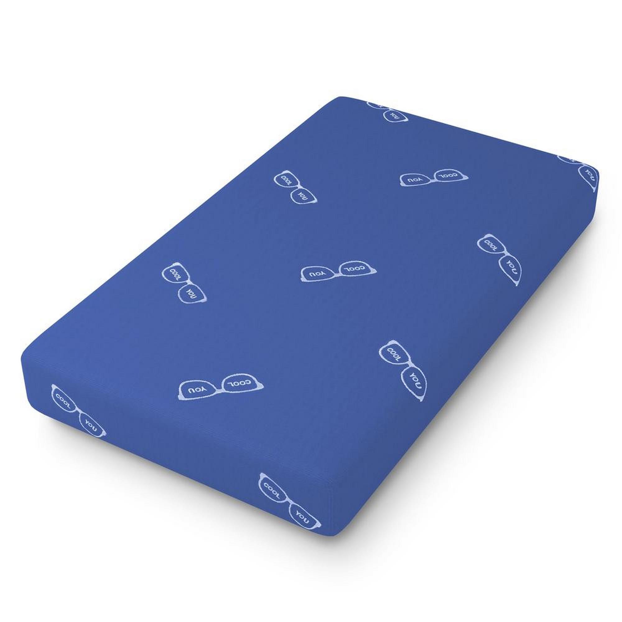 Twin Youth Mattress w/ Protector - Blue