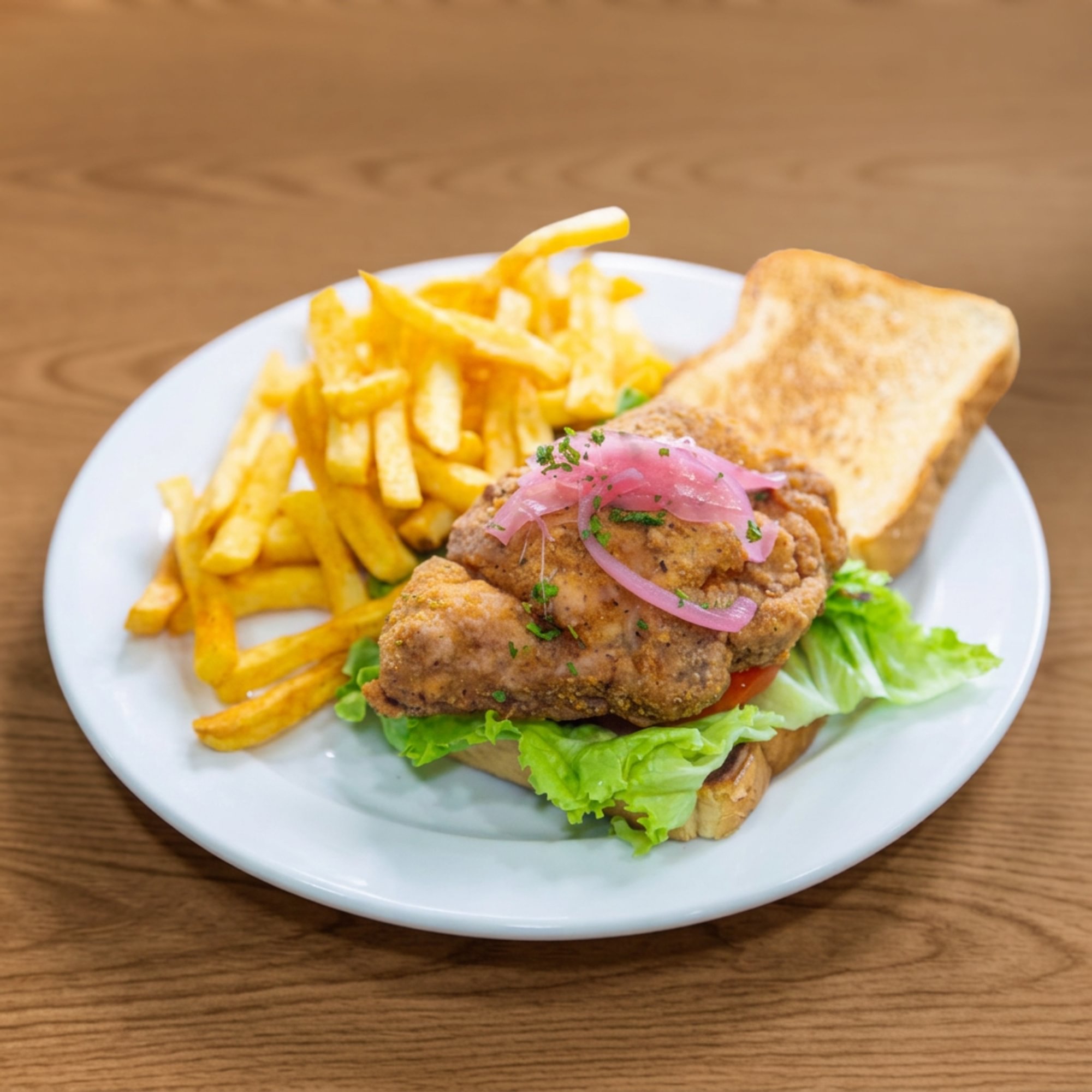 Fried Pork Chop Sandwich