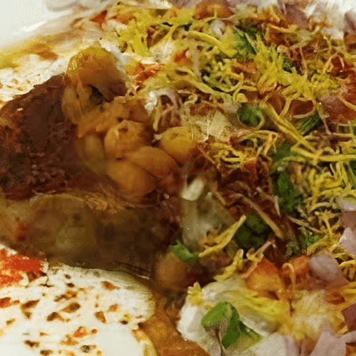 Aloo Tikki with Chana