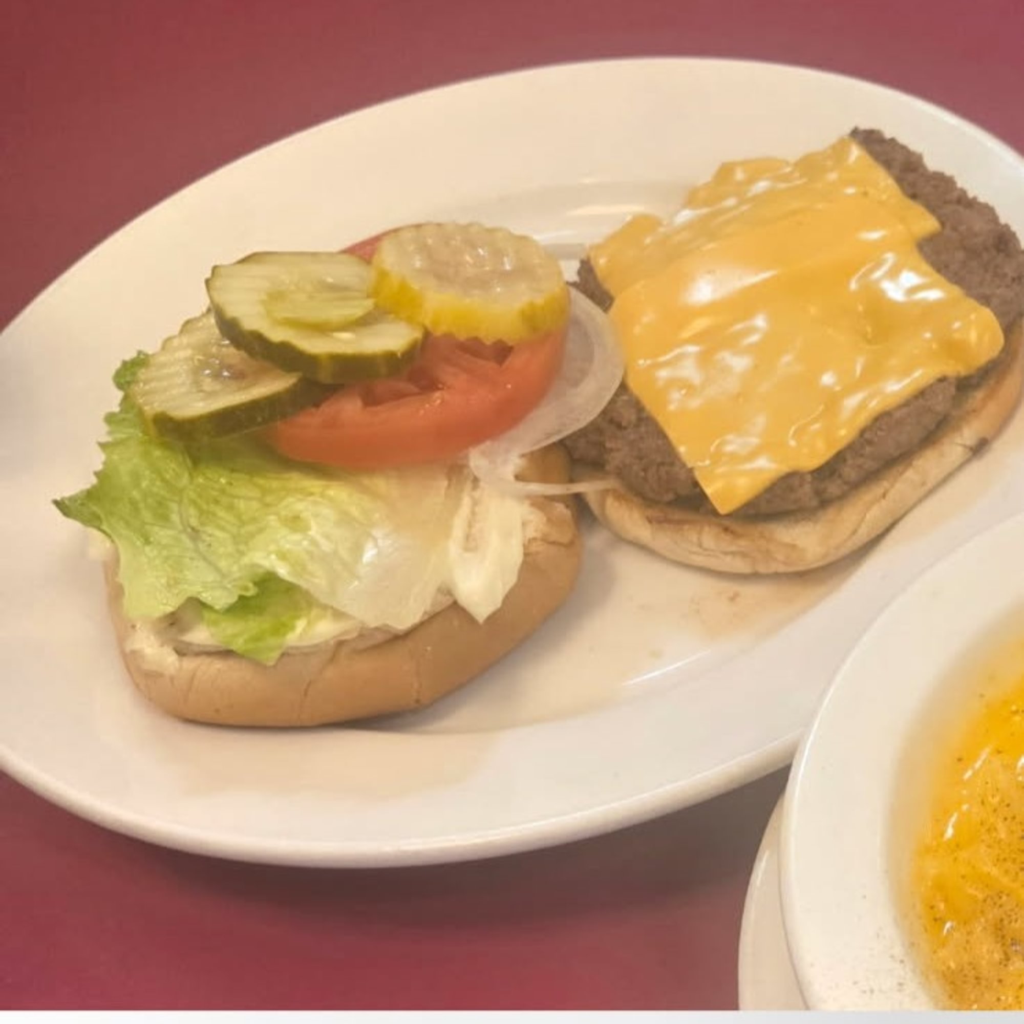 Double Cheese Burger/ No Fries