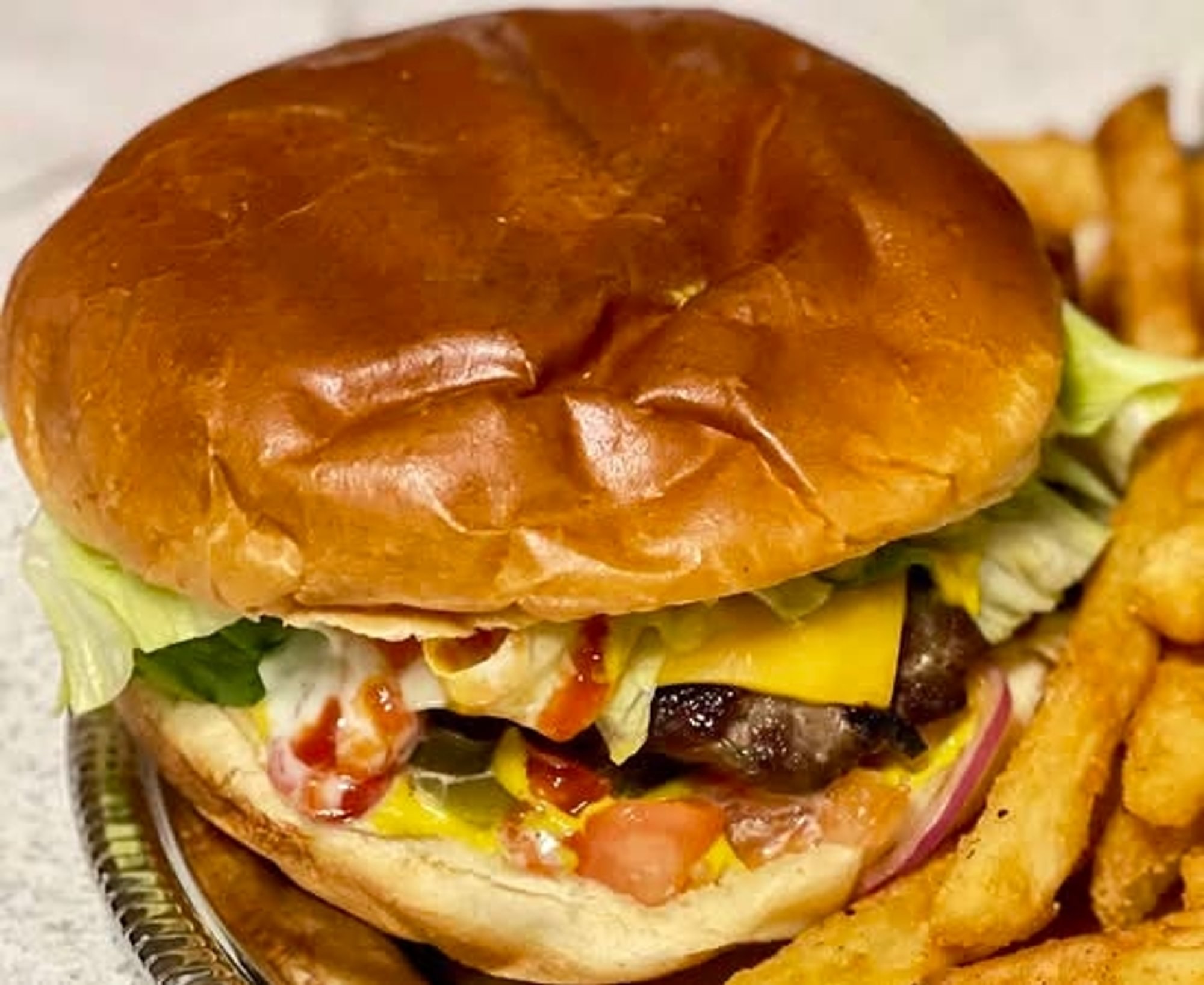 Lamb Cheeseburger