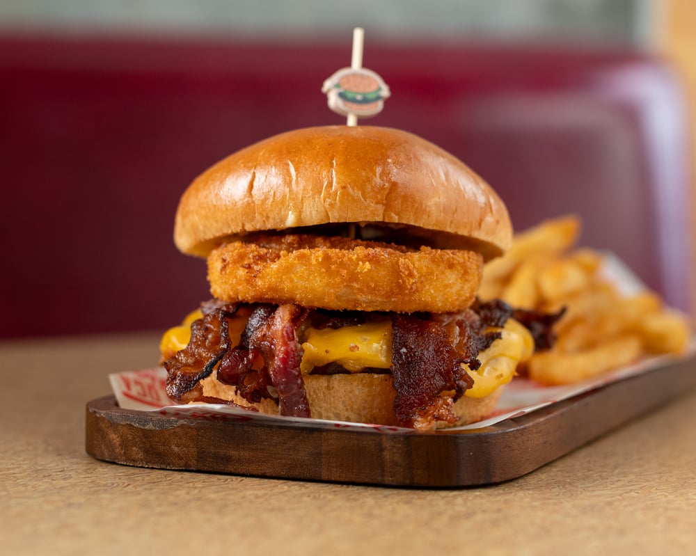 Single Smokes N'Fire Burger