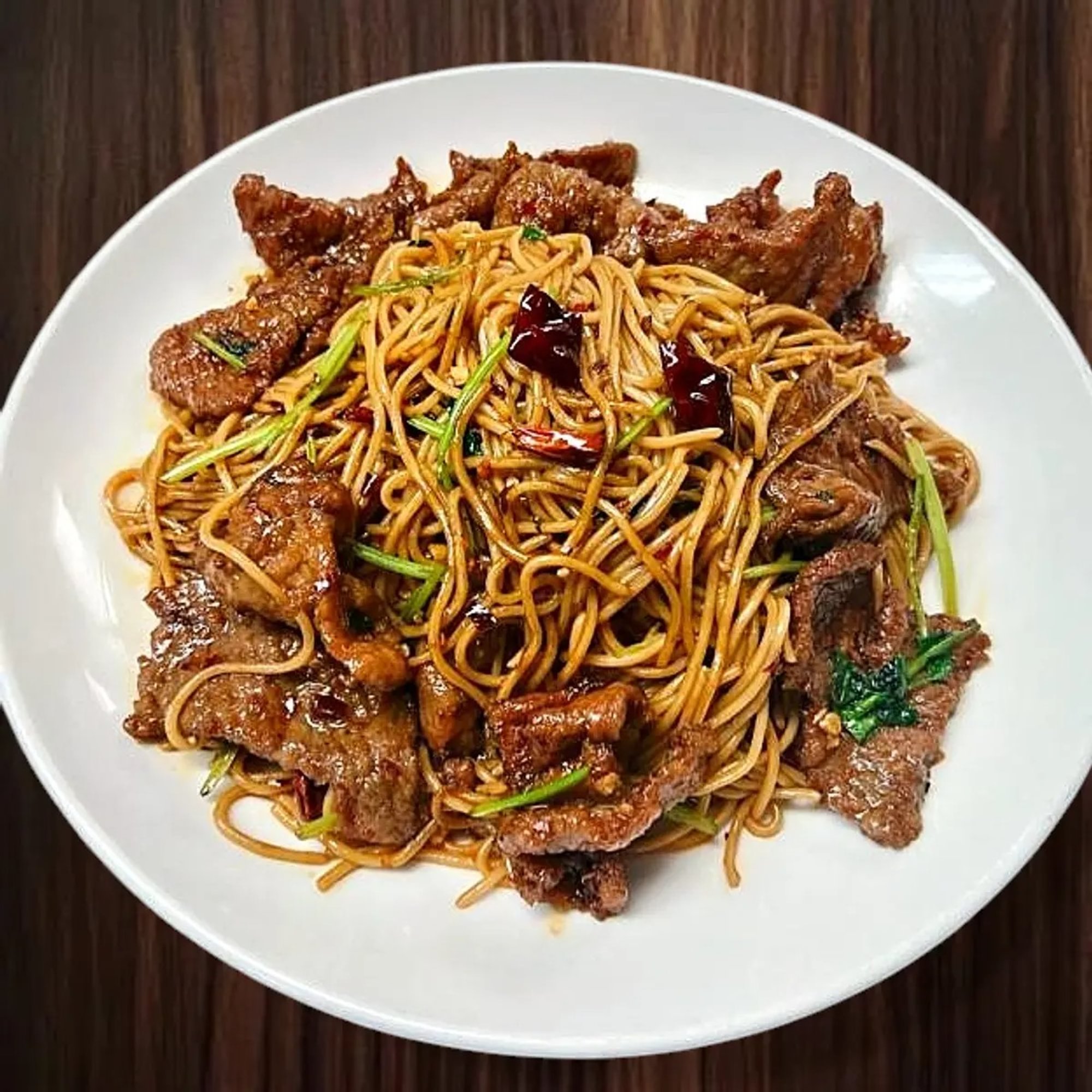 Spicy Beef Fried Noodles 香辣牛肉炒面