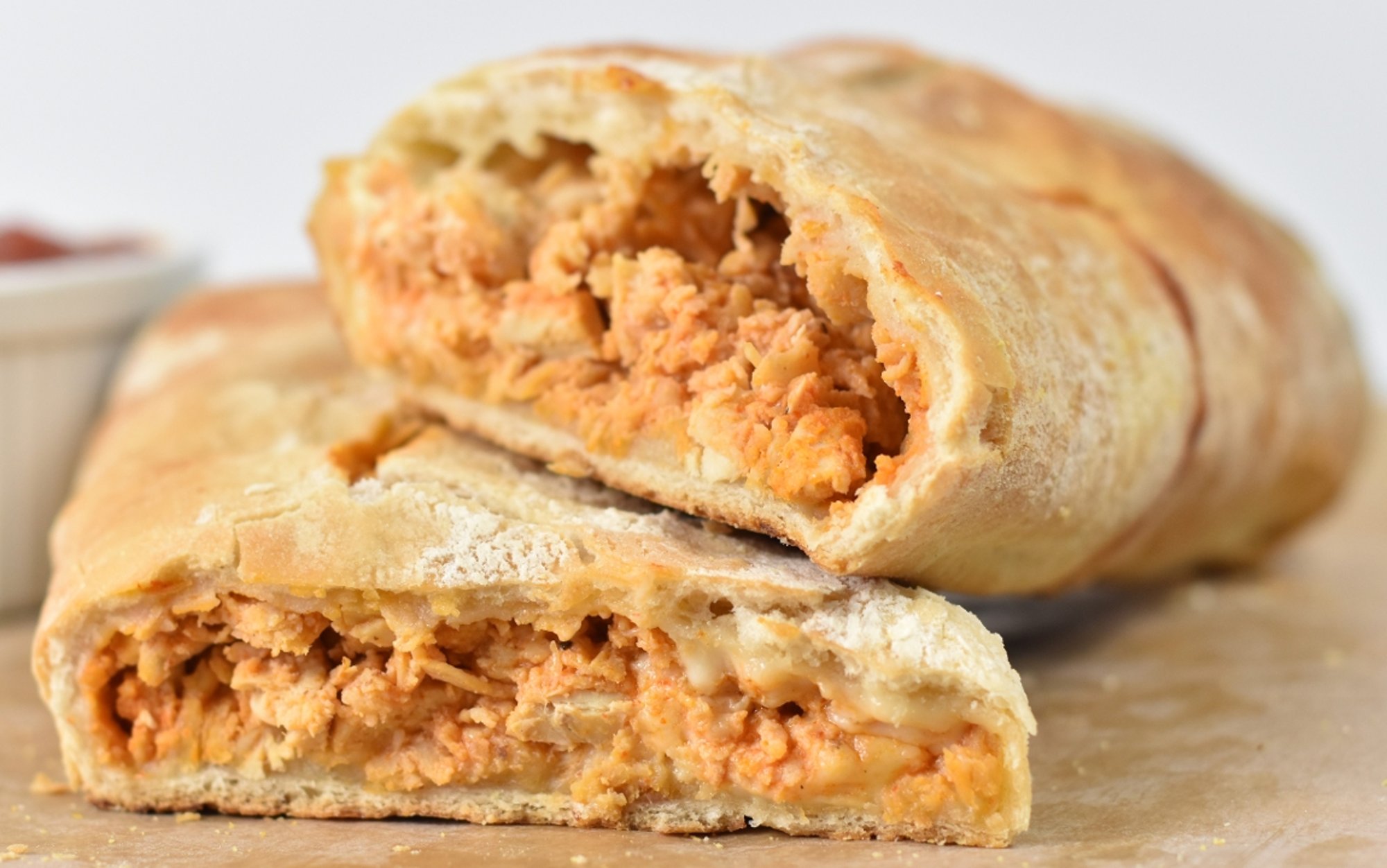 Buffalo Chicken Cheese Steak Stromboli