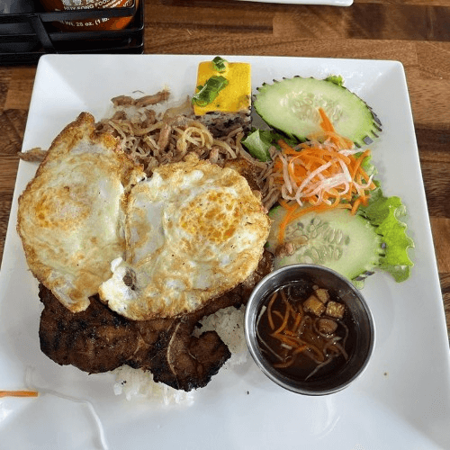 G3.  Grilled pork chop combo