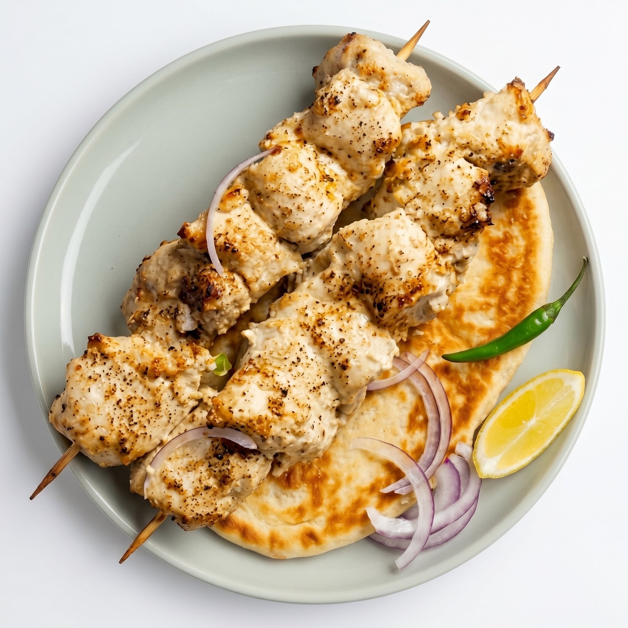 Chicken Malai Tikka Kebab