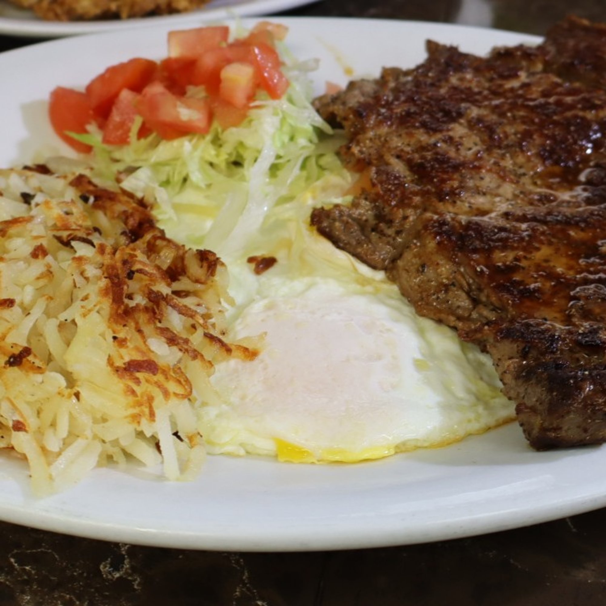 Rib Eye Steak with Eggs