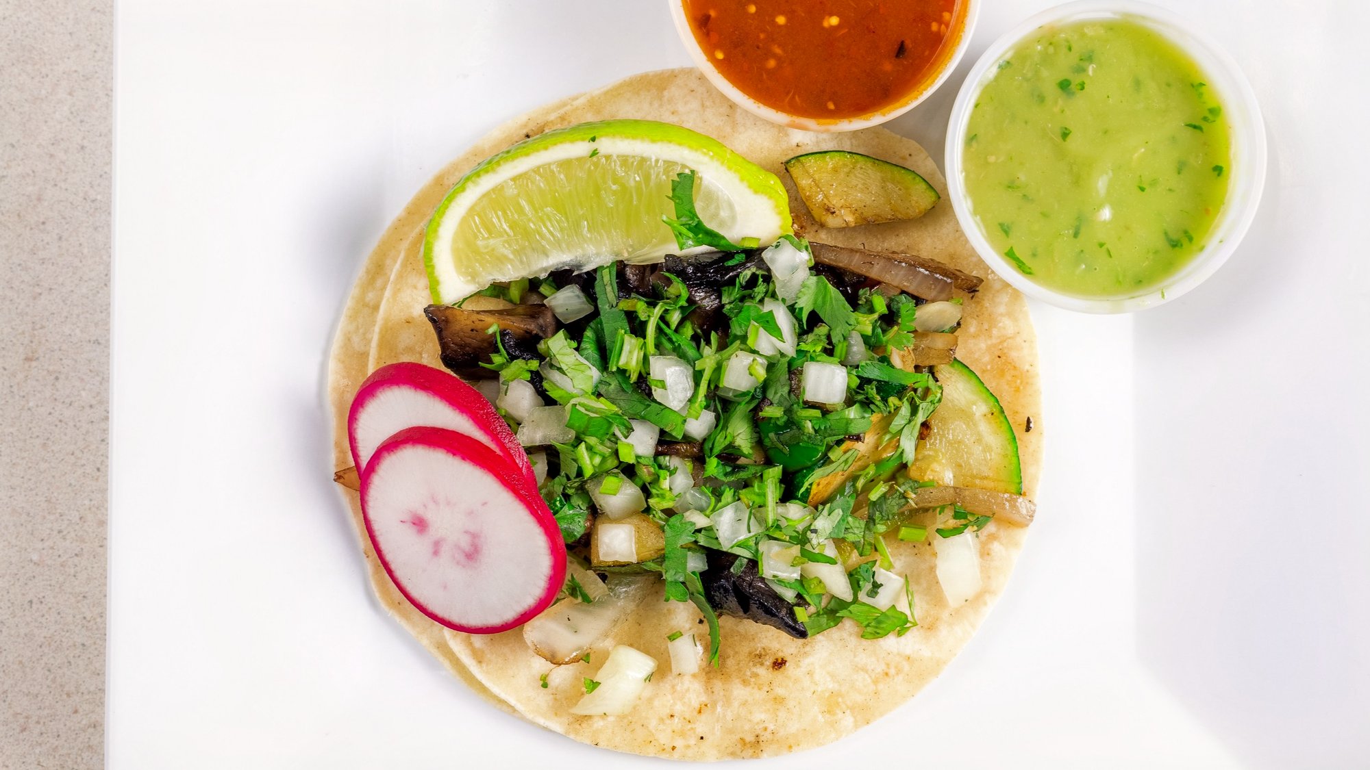 Veggies Taco (Handmade tortilla)