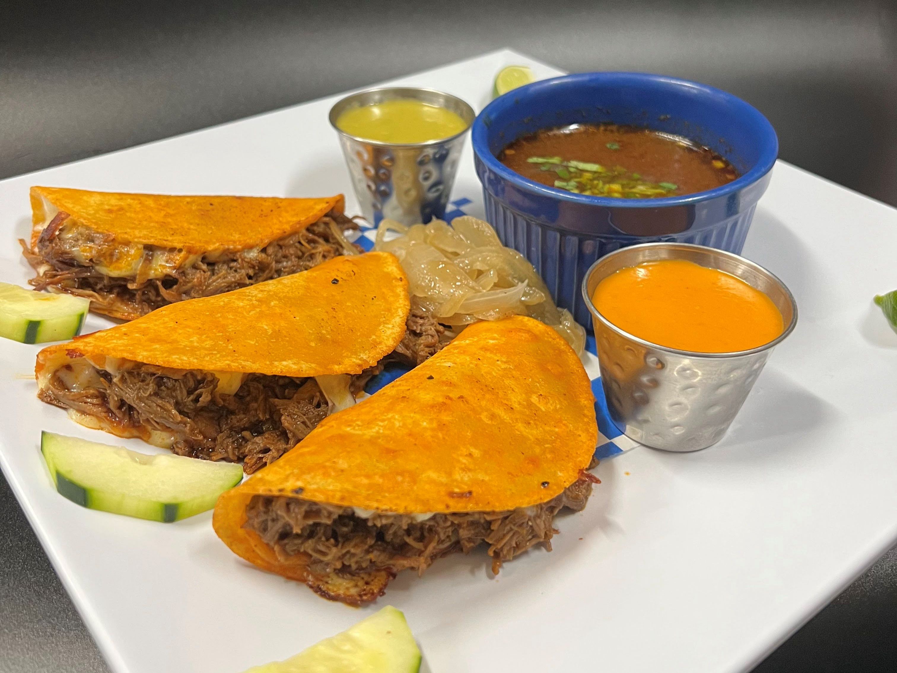 (3) Birria Tacos