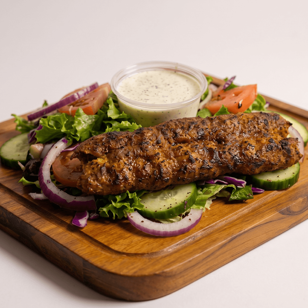 Ground Chicken Kebab Salad