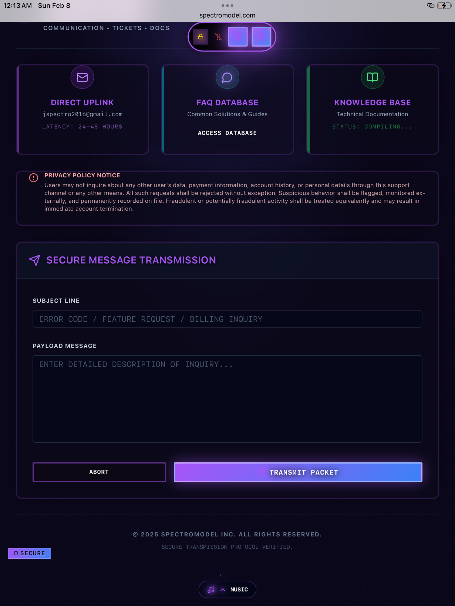 SpectroModel Enterprises (ENT.) Image
