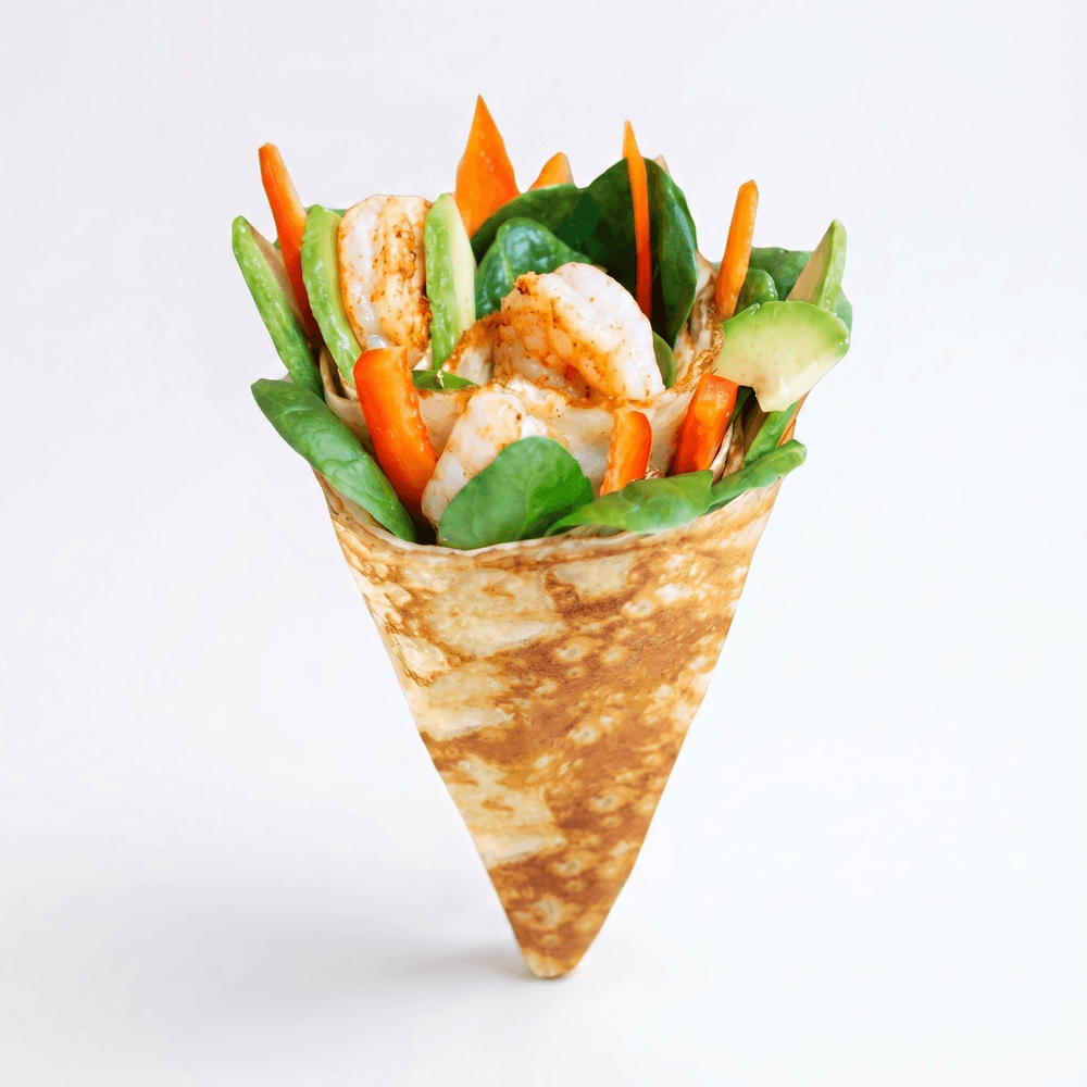 Shrimp Avocado Crêpe