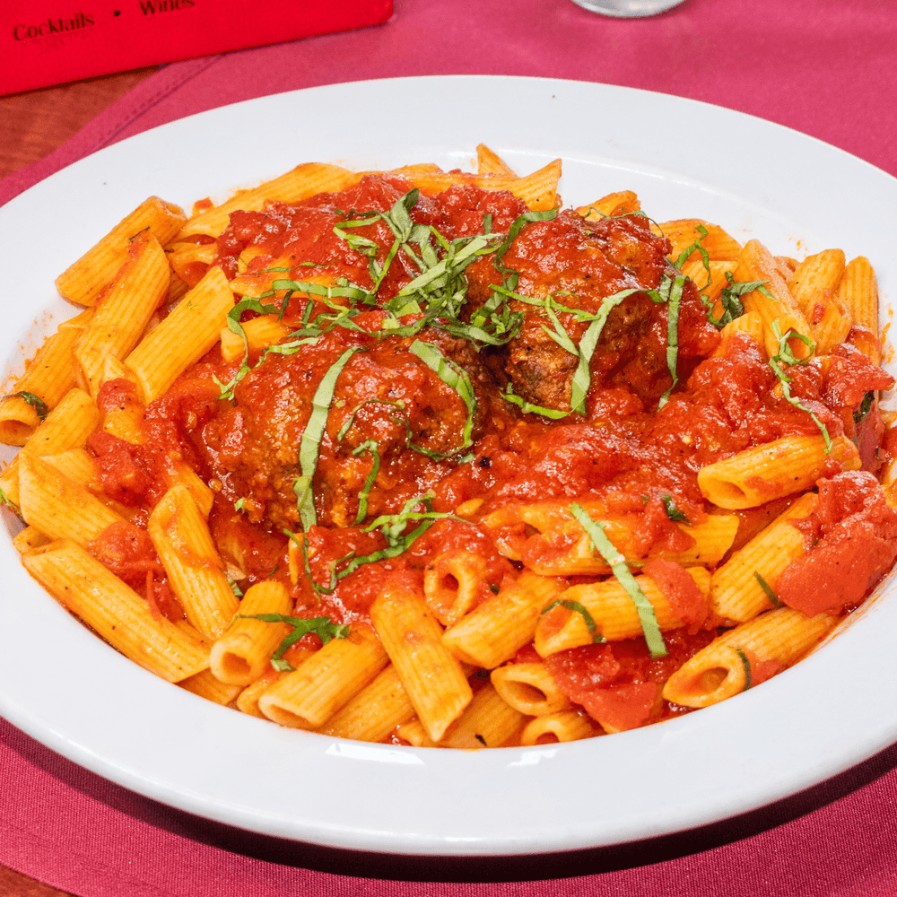 Pasta with Meatballs or Sausage